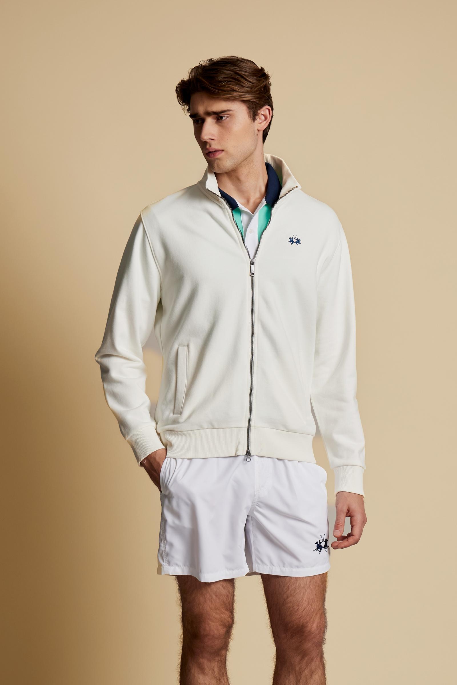 Men’s full zip cotton French Terry sweatshirt – Caden