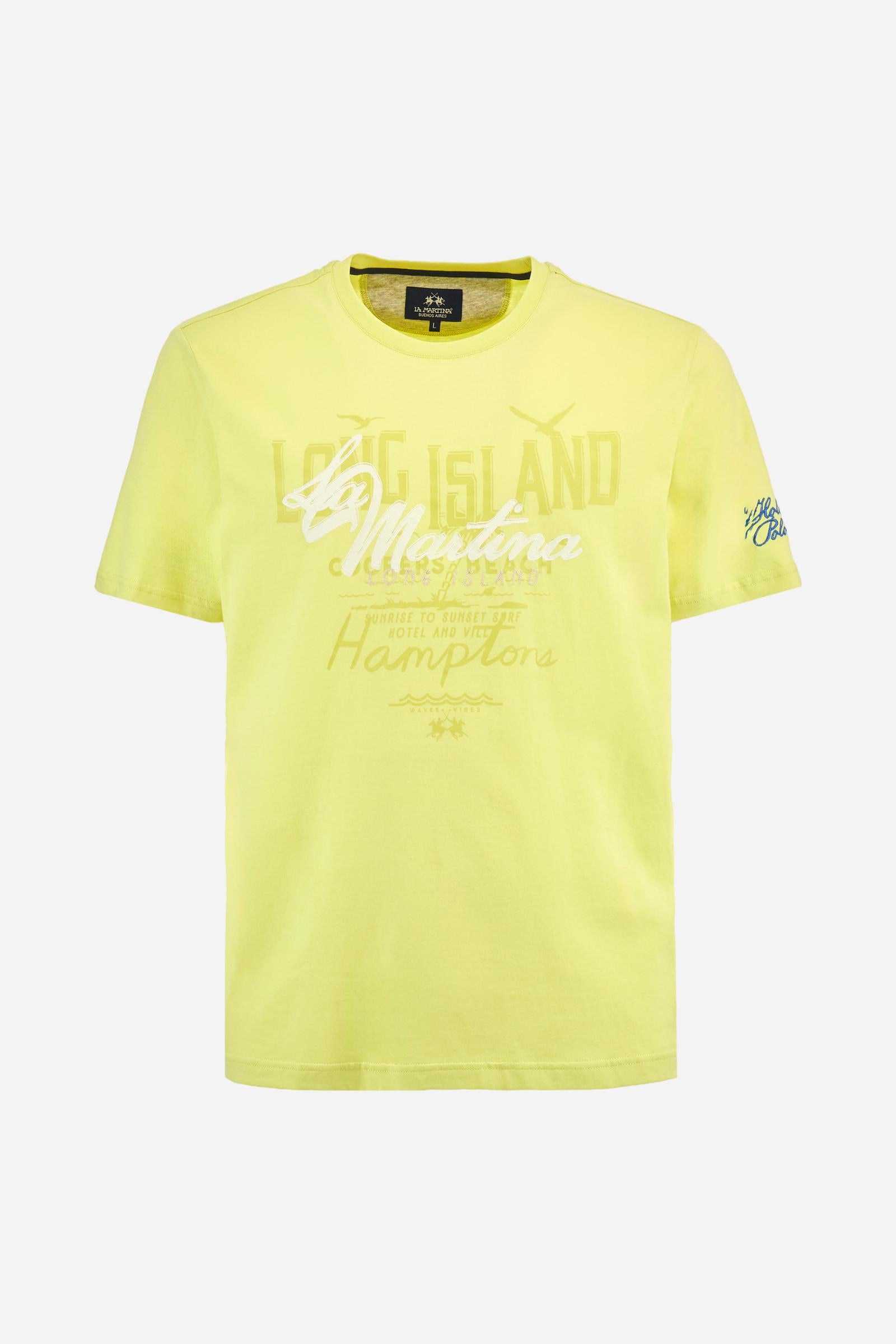 T-Shirt aus Baumwolljersey in normaler Passform – Amor