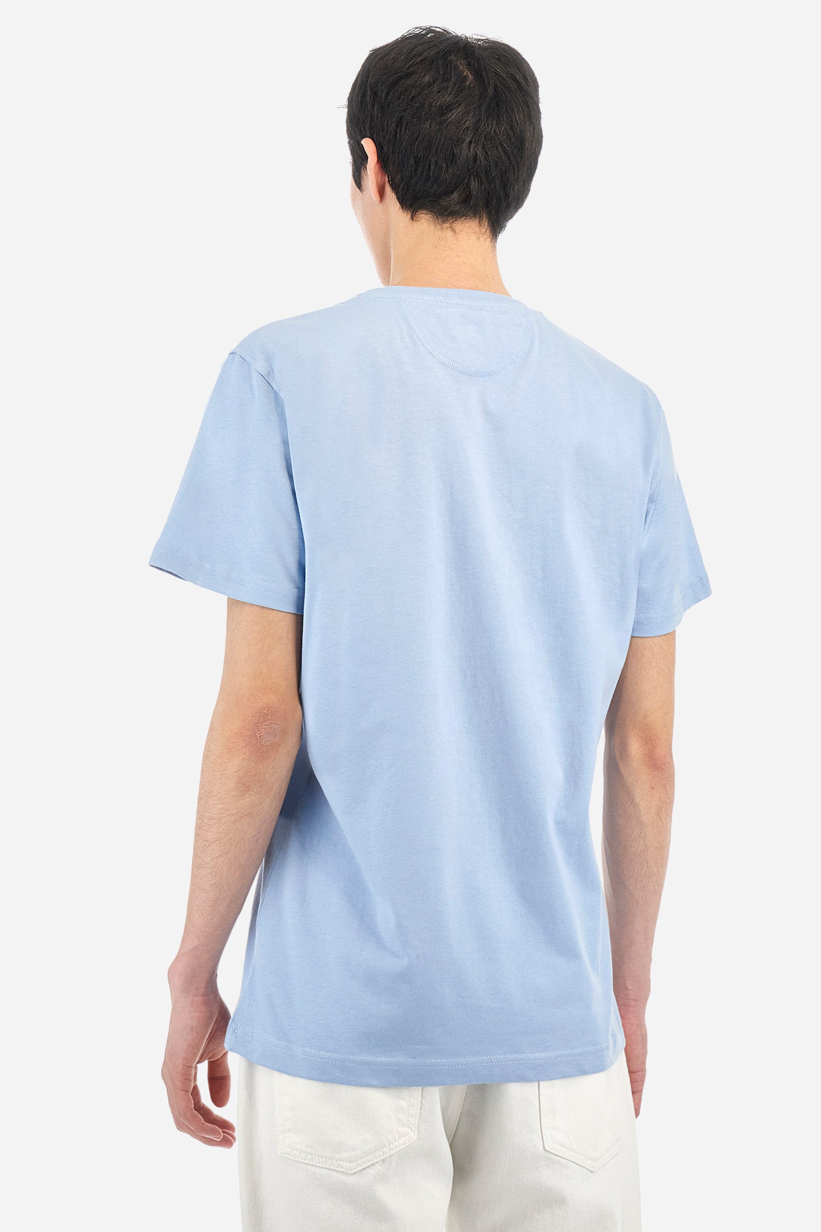 Cotton T-shirt with multicolor logo - Anastasios