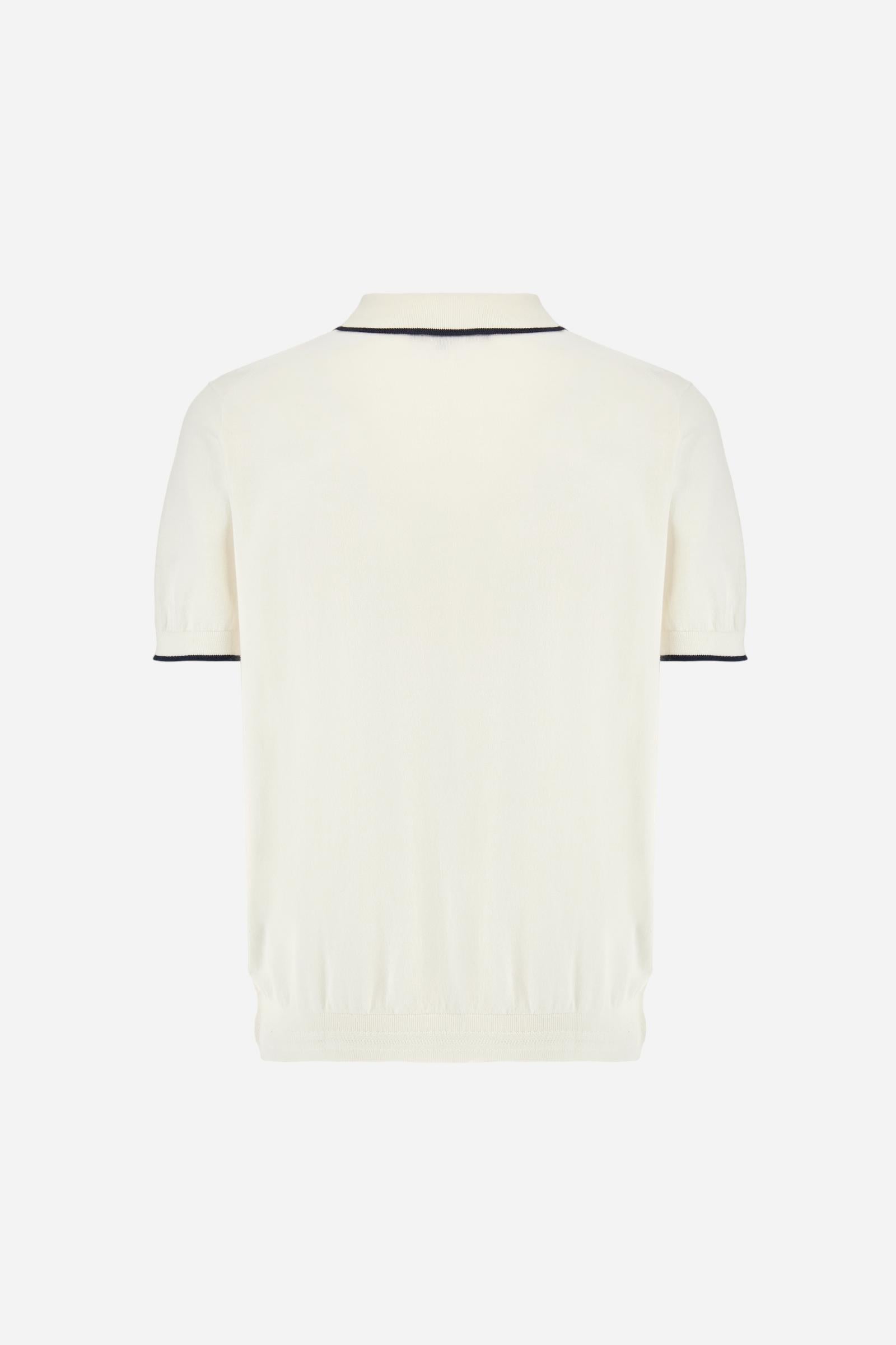 Polo shirt in tricot cotton knit in regular fit - Austin