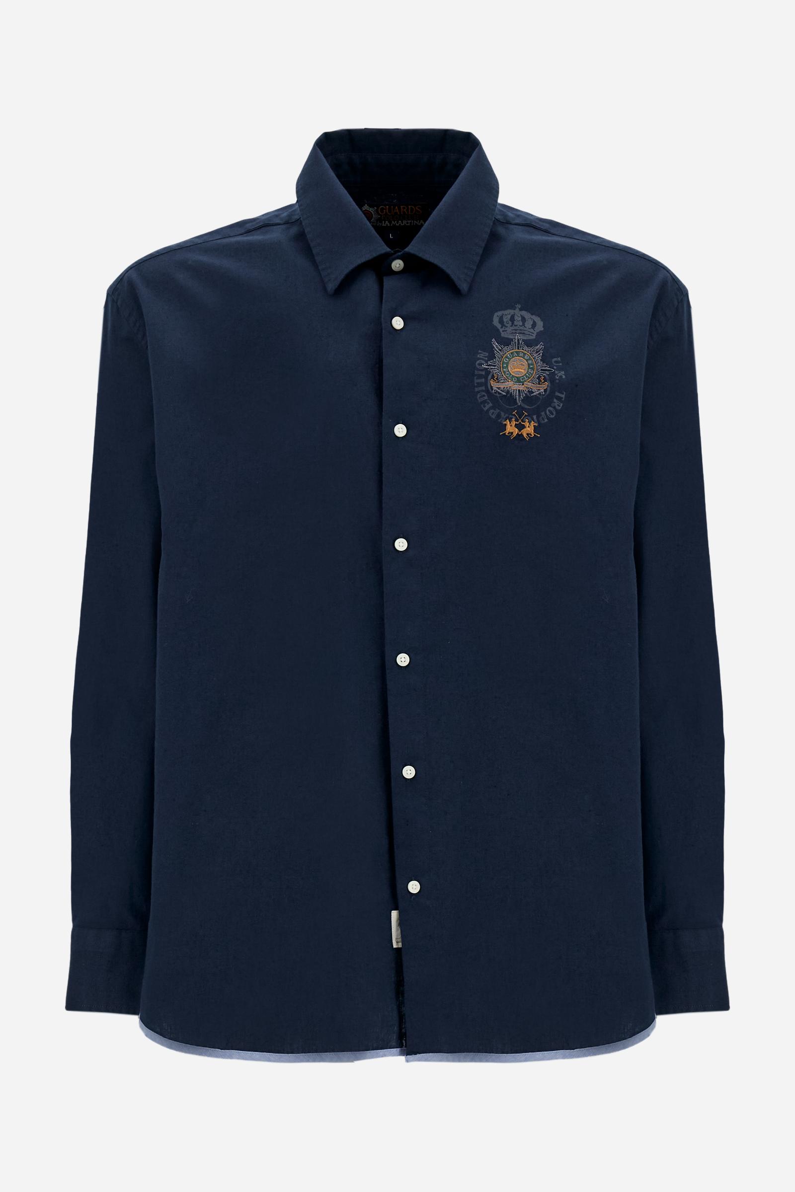 Men’s cotton and linen shirt Guards - Crispin