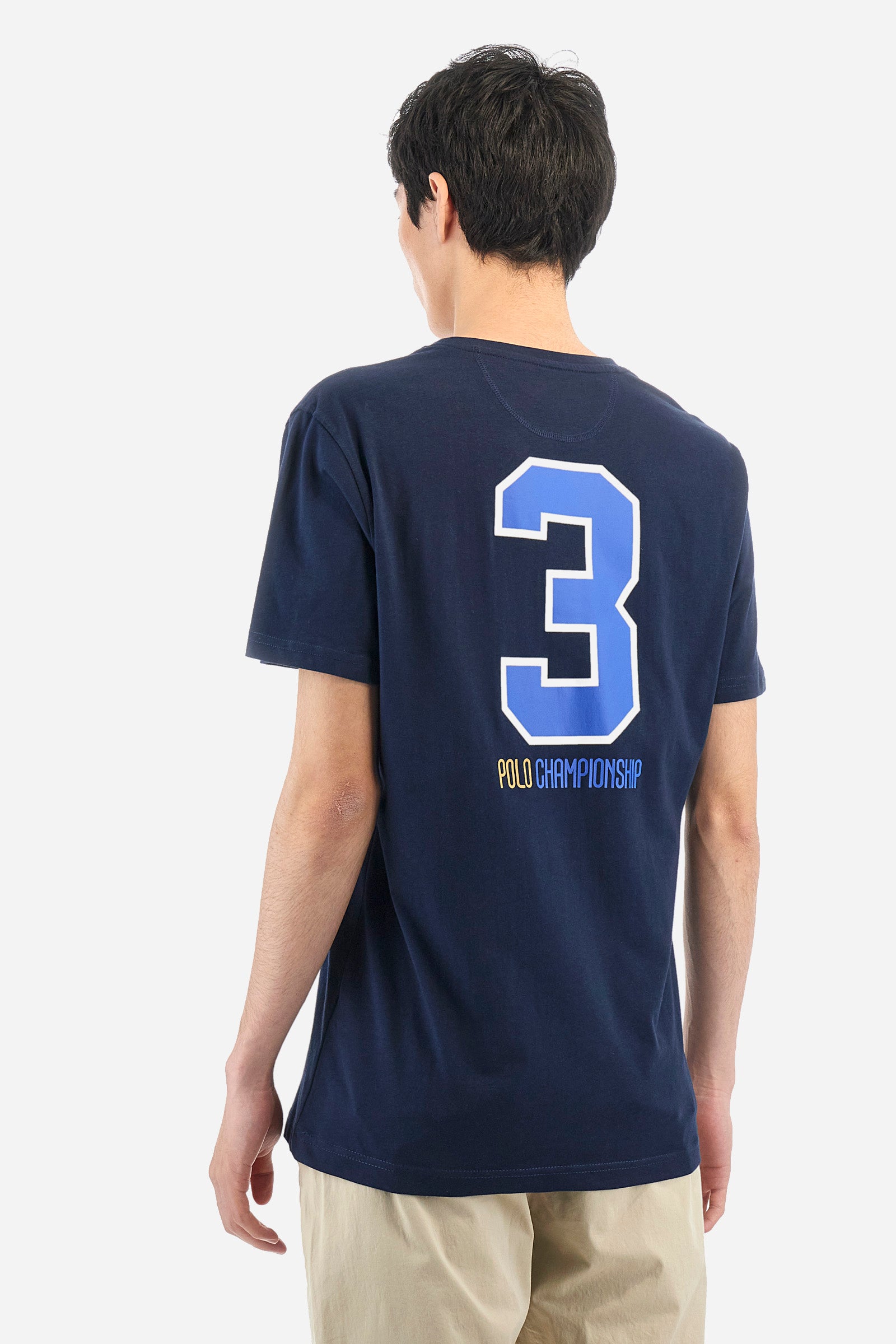 Team T-shirt with embroidery and back print - Arata