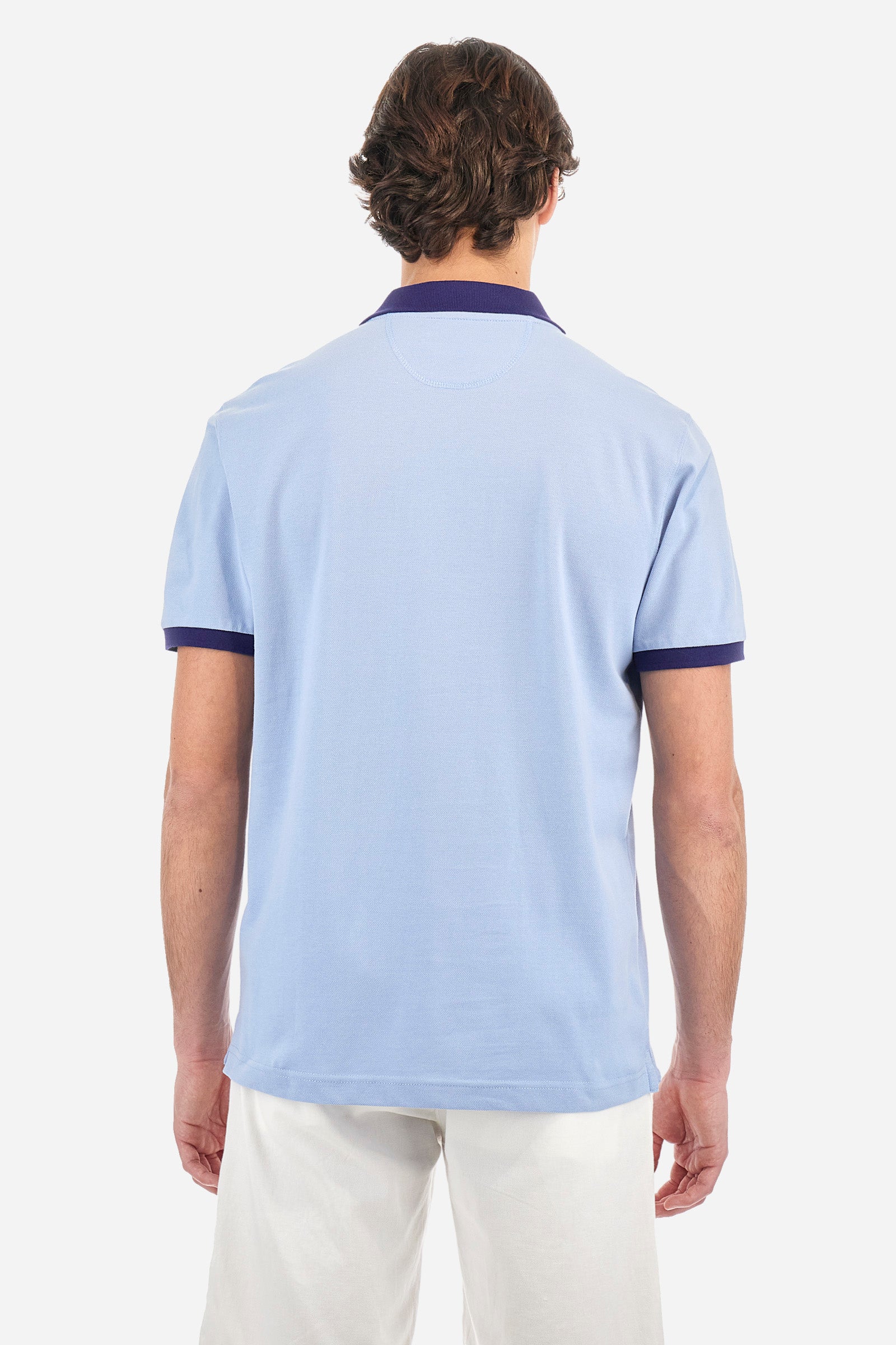 Polo en coton avec logo multicolore - Archer