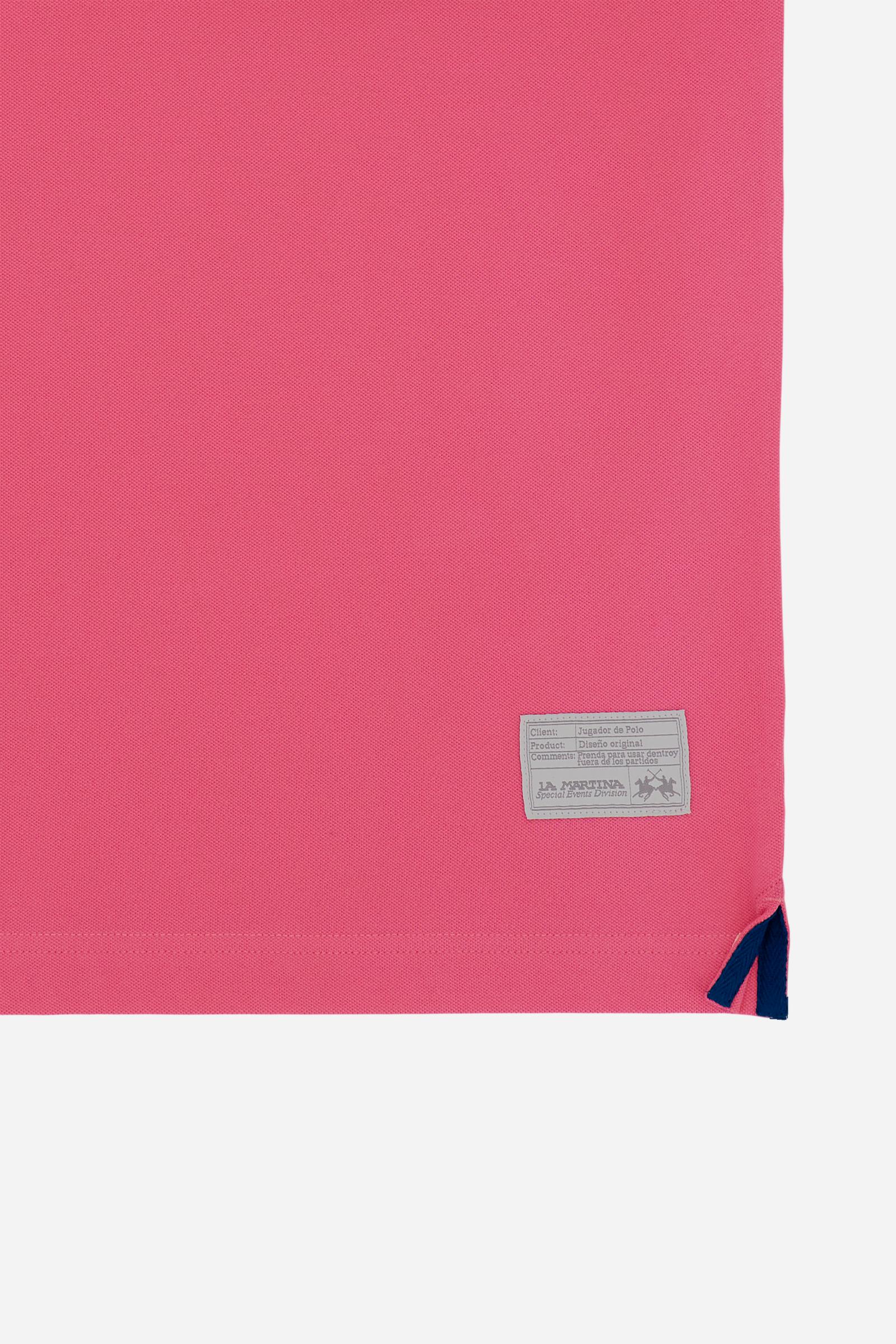 Men's short sleeve polo in stretch piqué with Iconic Team logo - Miguel