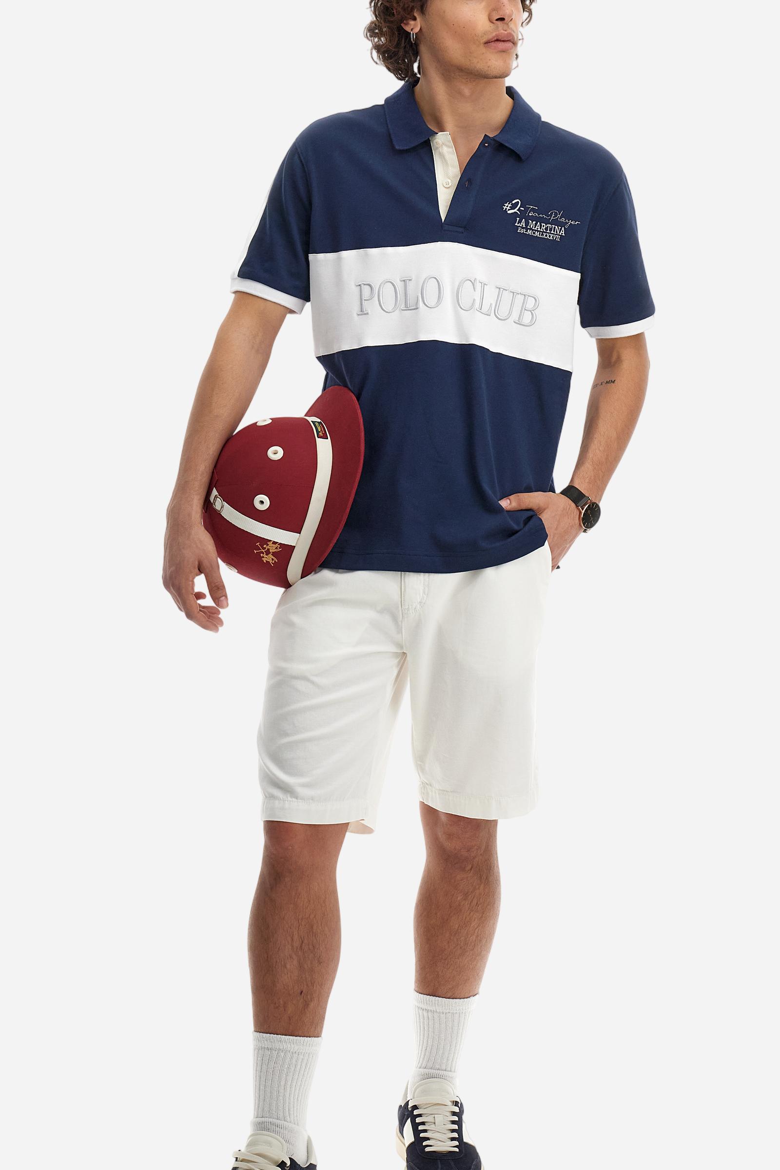 Polo en piqué de coton extensible coupe classique - Angelo