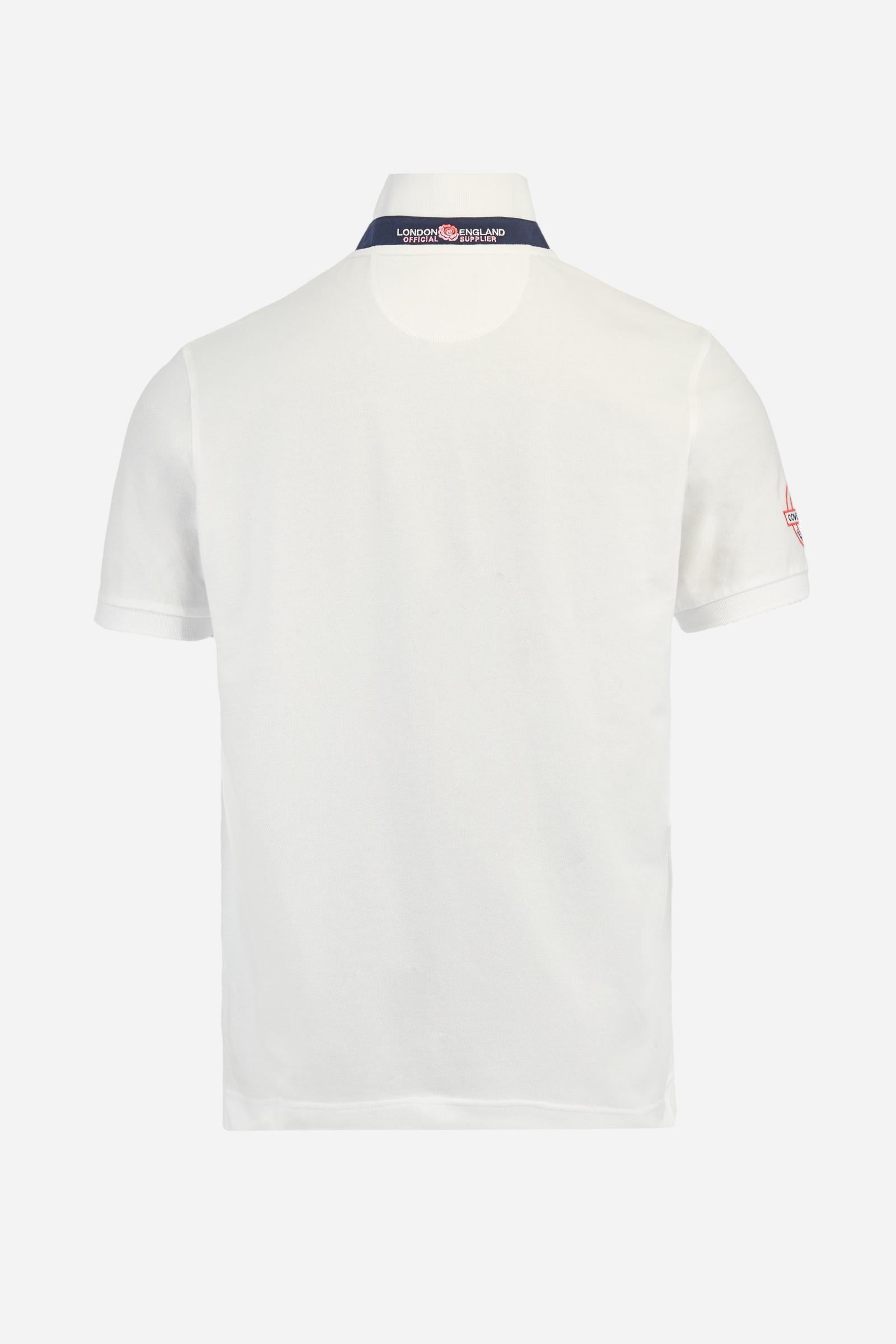 Polo shirt in stretch piqué cotton in regular fit - Adam