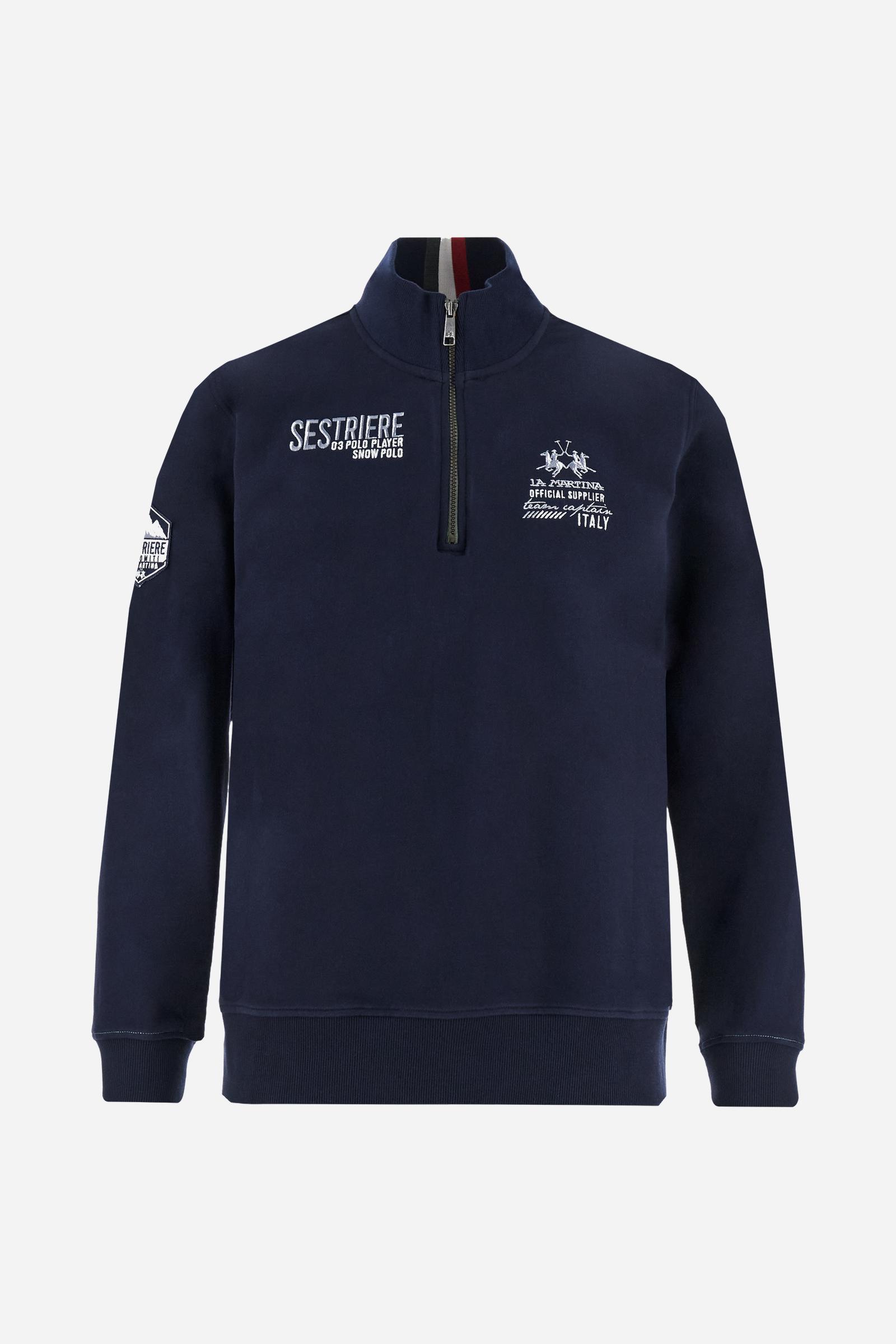Sweat homme col montant zippé - Boris