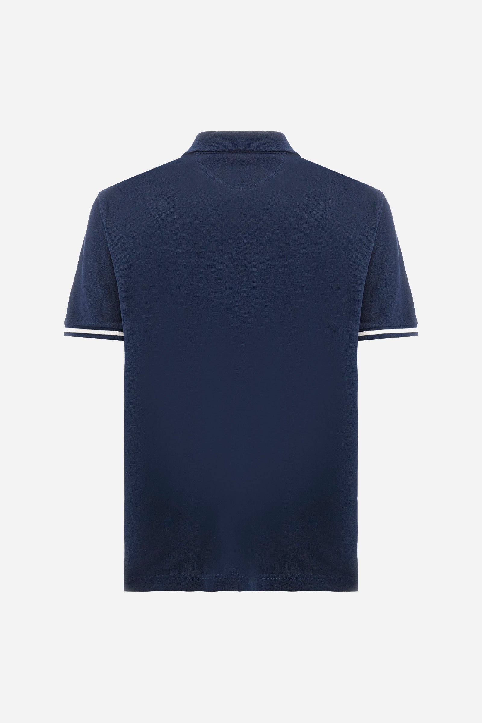 Stretch polo with contrast details - Akihiro