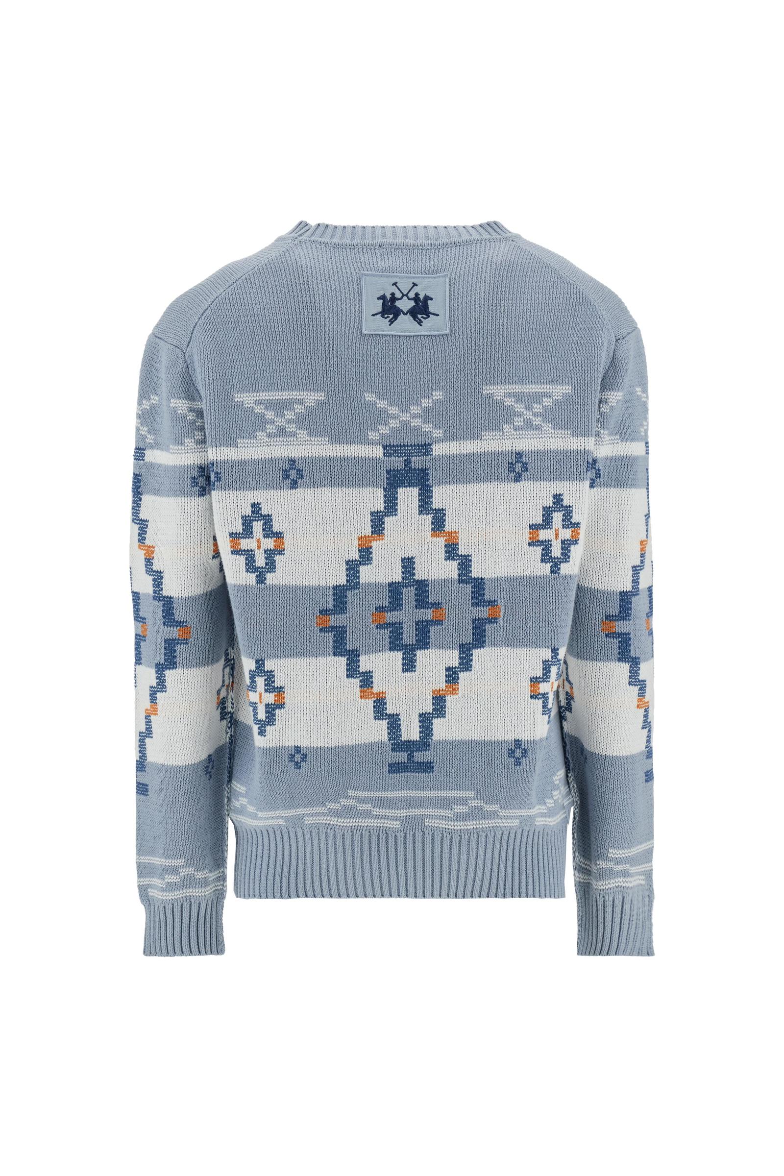 Herren Jacquardpullover mit geometrischem Muster - Carlomagno