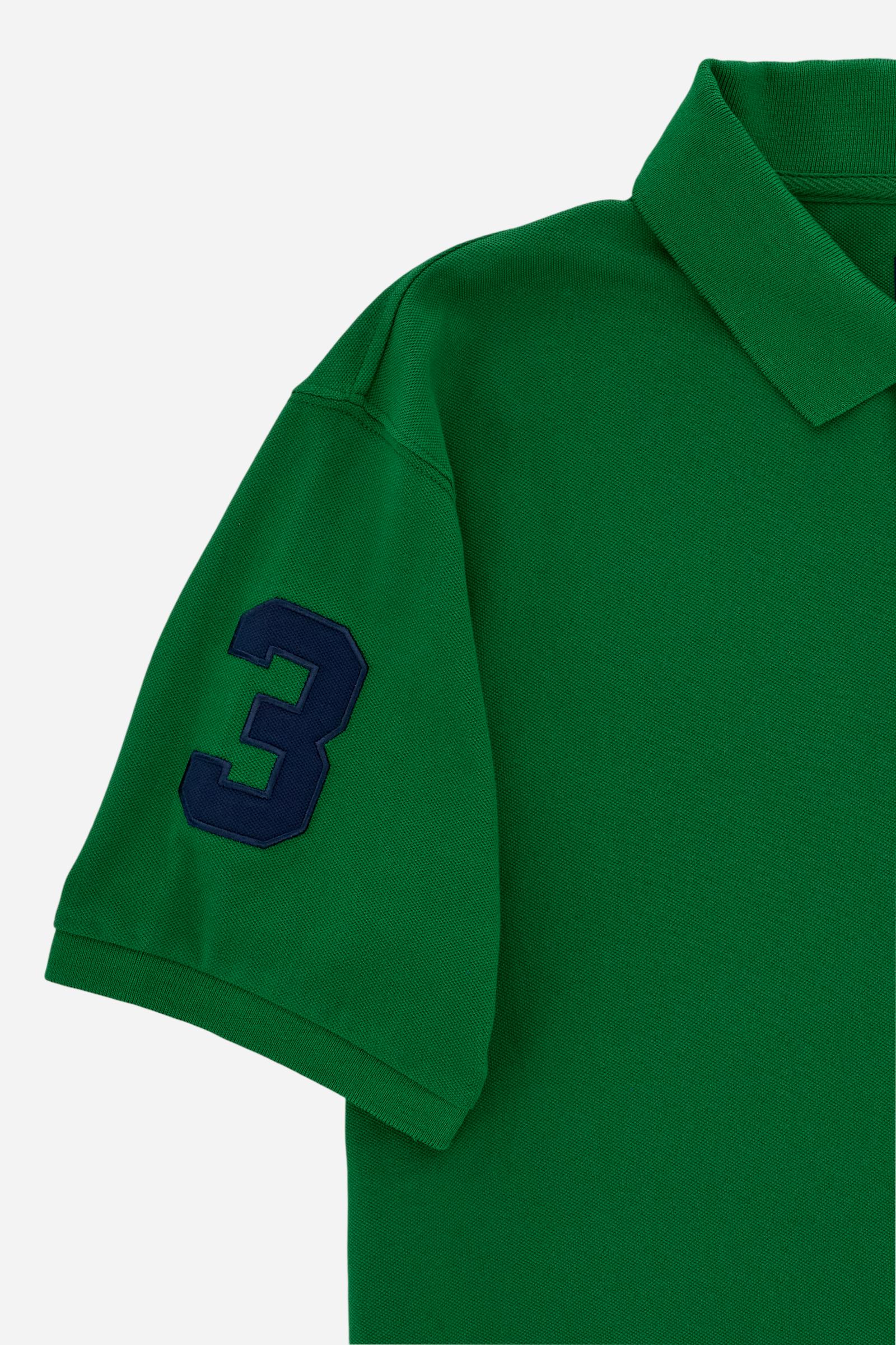 Men’s short-sleeve stretch piqué polo. Two-button placket and ribbed details, with a regular fit. Iconic style characterised by applied logo and patches. - Amazon