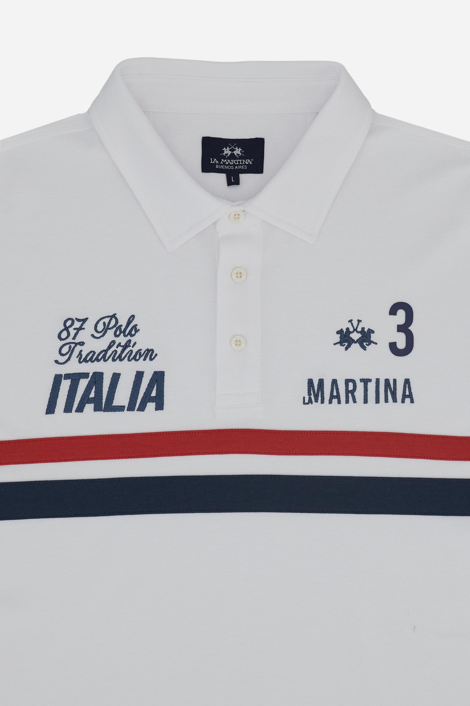 Men’s short-sleeve jersey polo Italia – Coleman