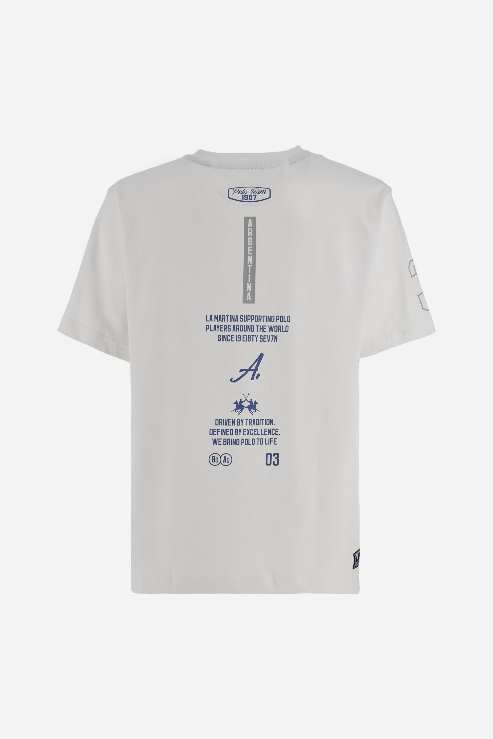 Men’s crew neck cotton jersey T-shirt Elite Polo – Ciceron