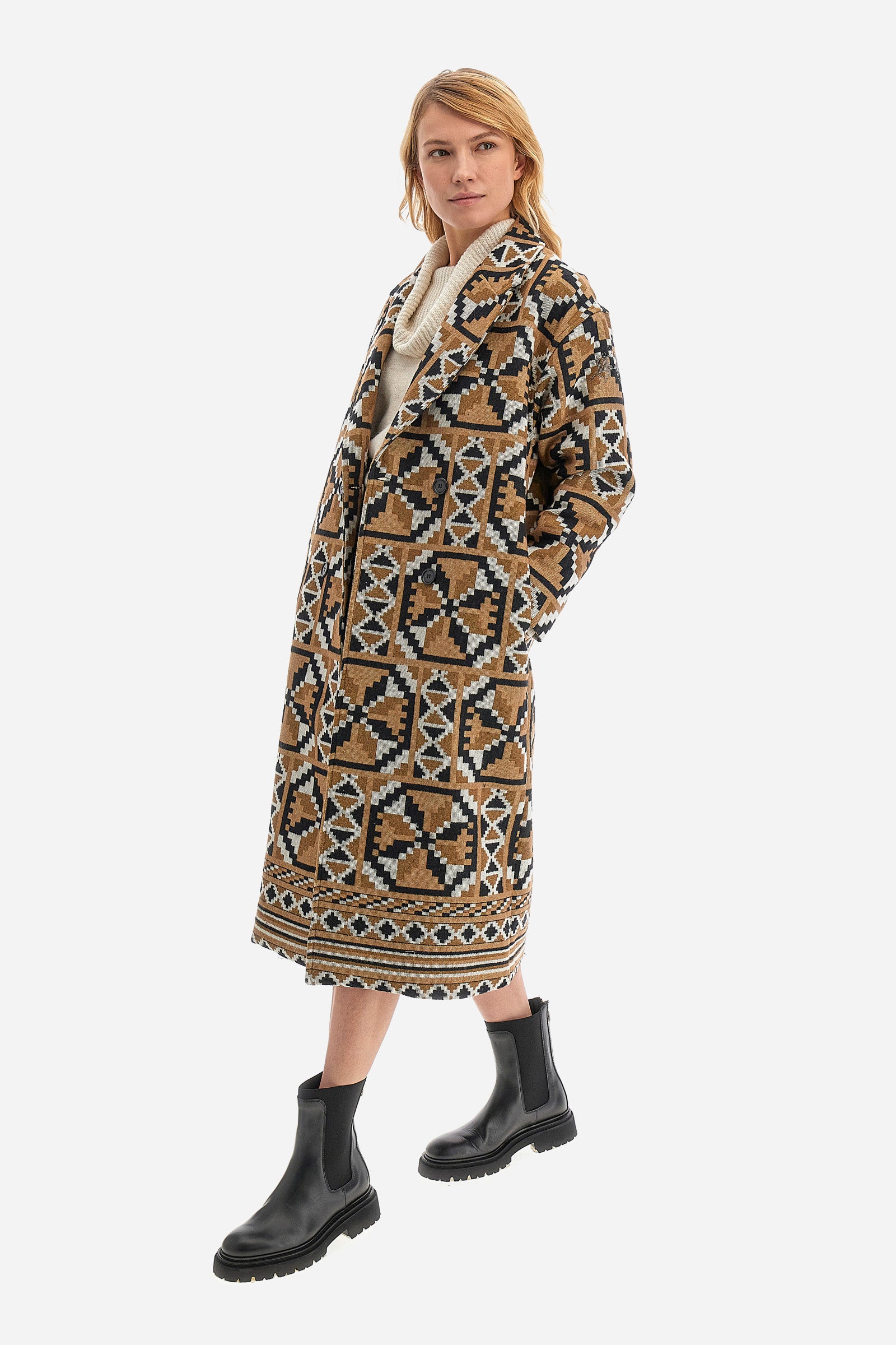 Woman long coat in regular fit - Wednesday