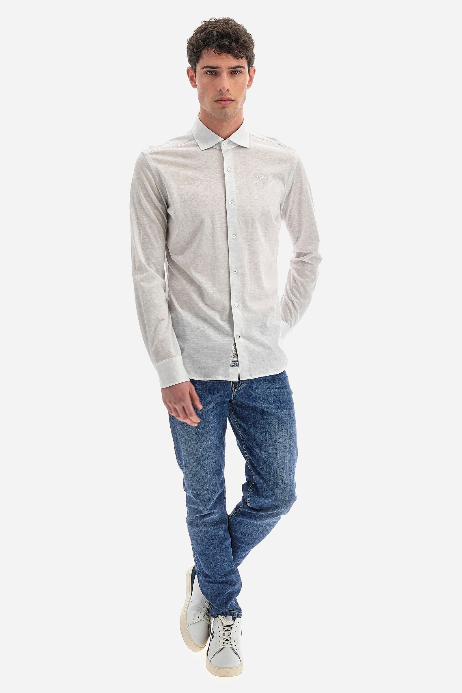Men’s cotton and lyocell shirt – Wells
