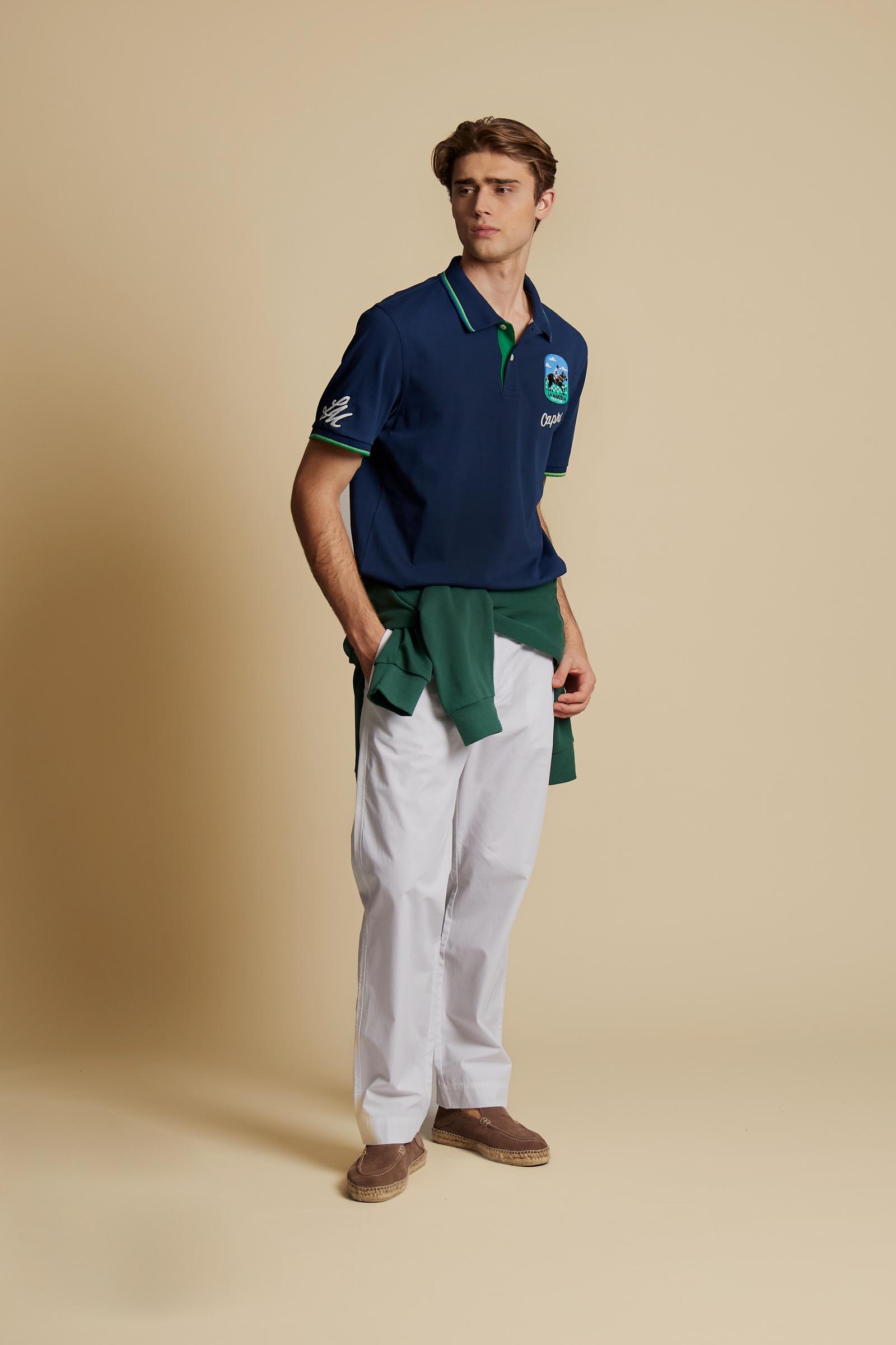 Men’s cotton jersey polo shirt Capri Edition – Cyru