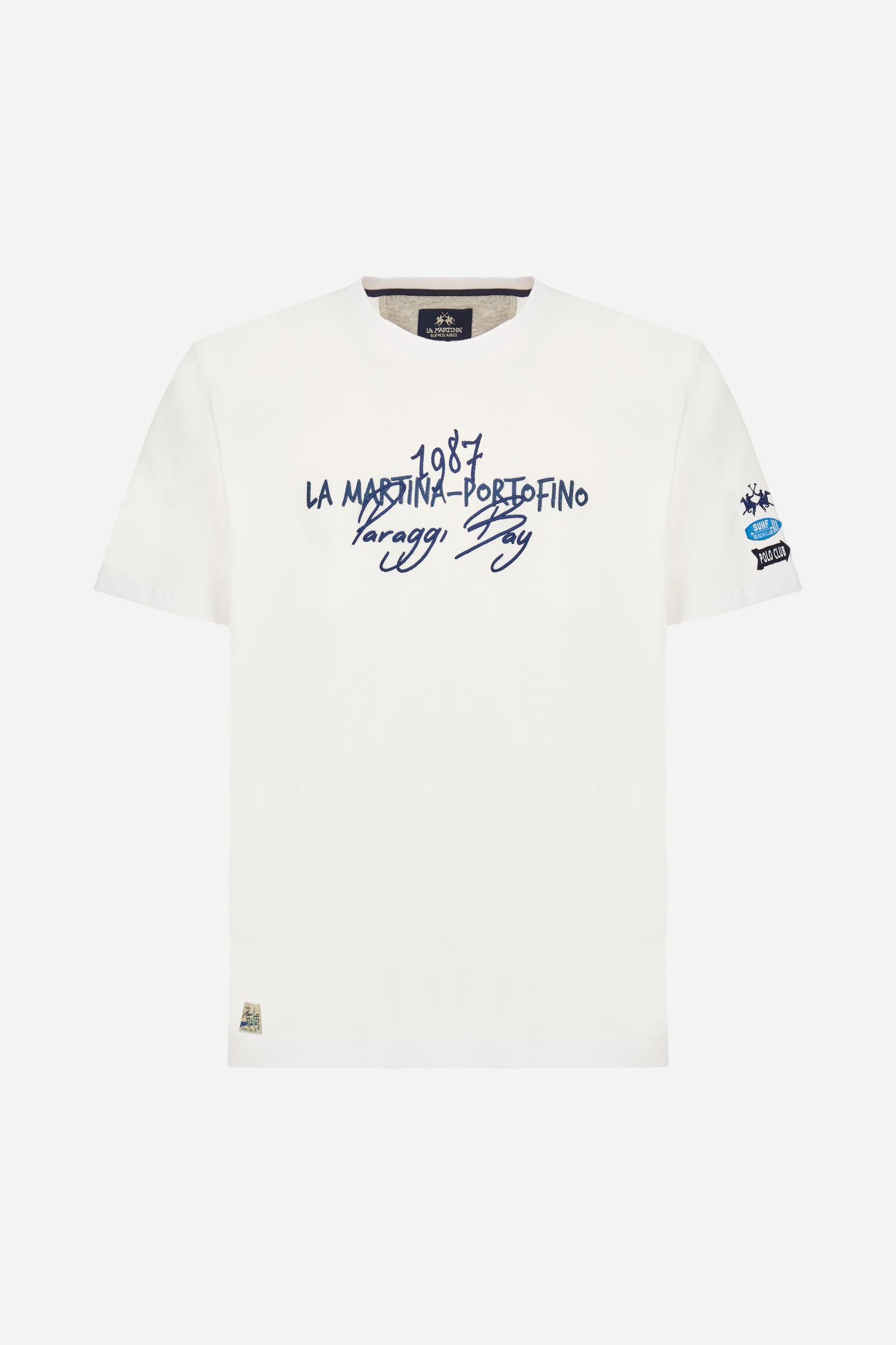 T-Shirt aus Baumwolljersey in normaler Passform – Algar