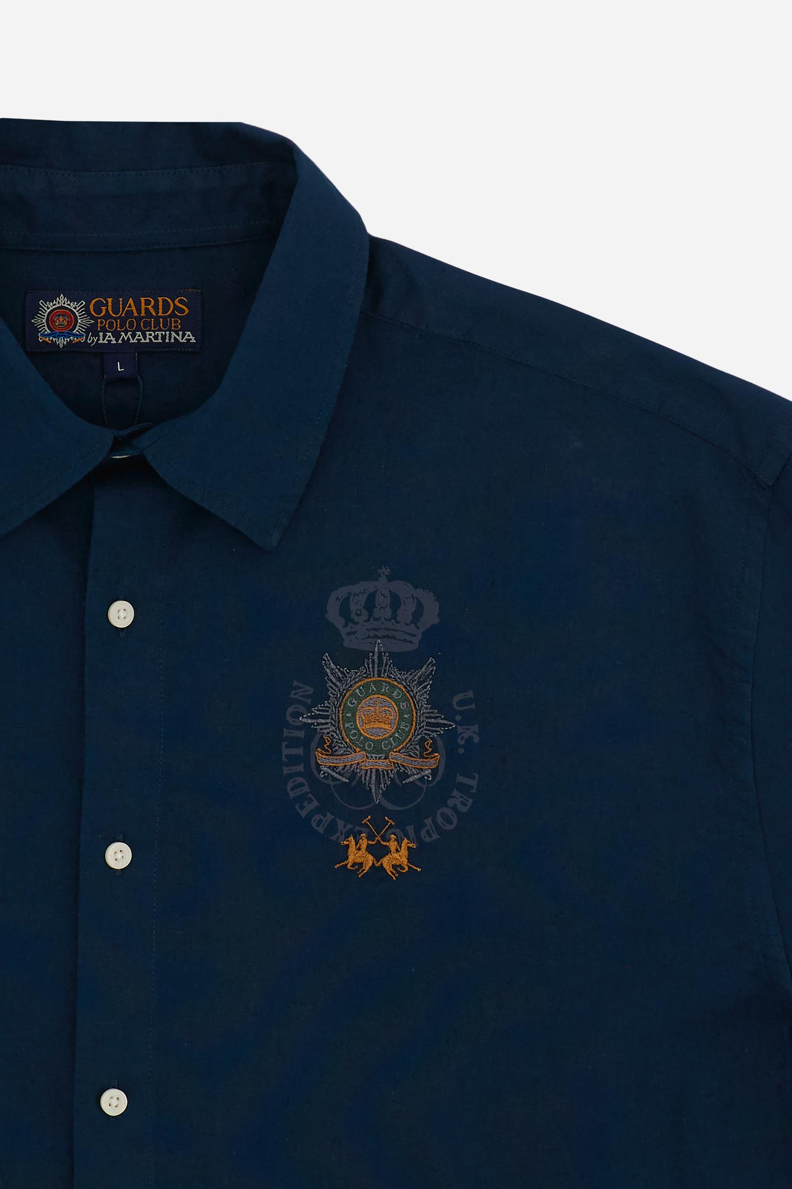 Men’s cotton and linen shirt Guards - Crispin