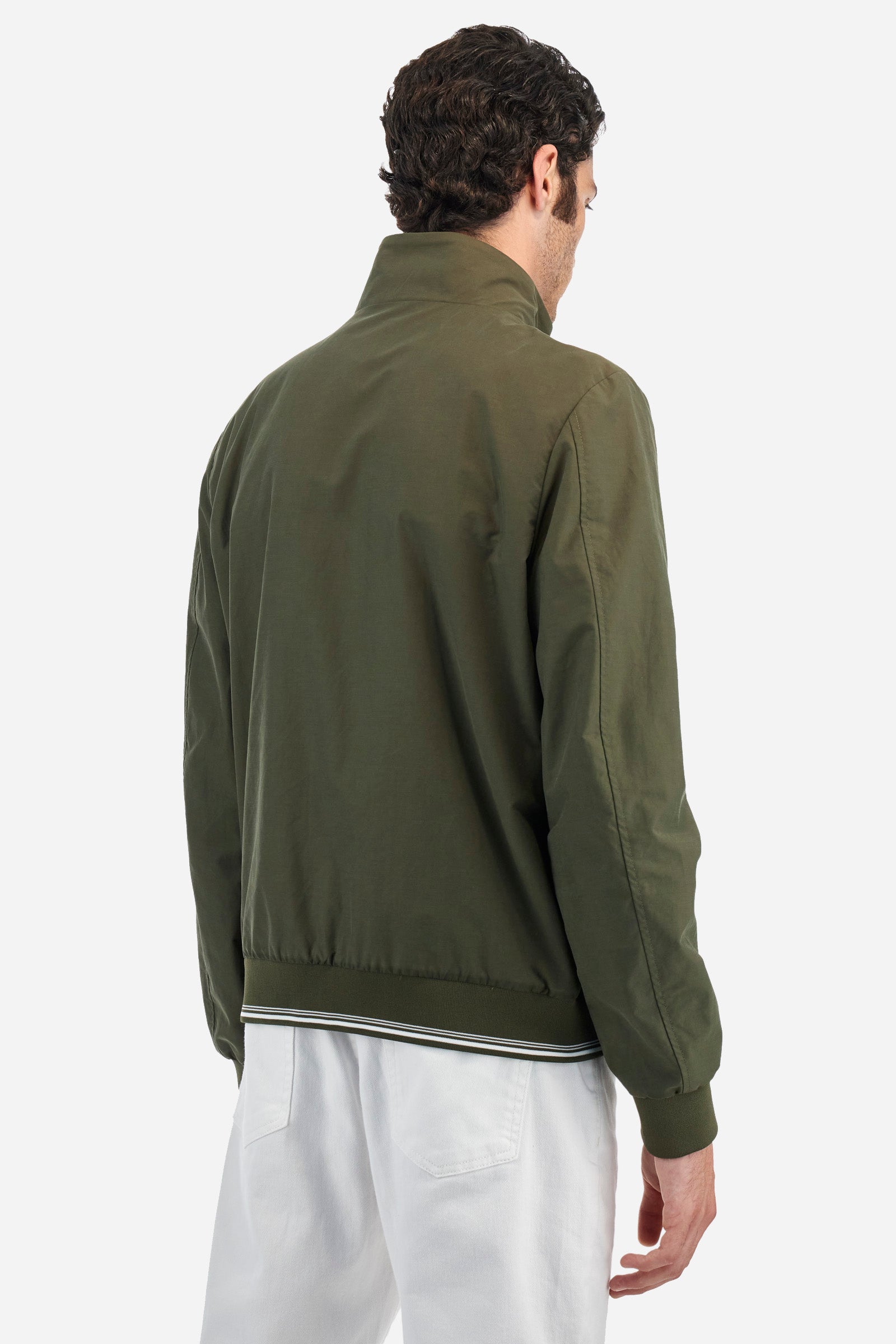 Regular-fit jacket in mixed cotton - Abraham