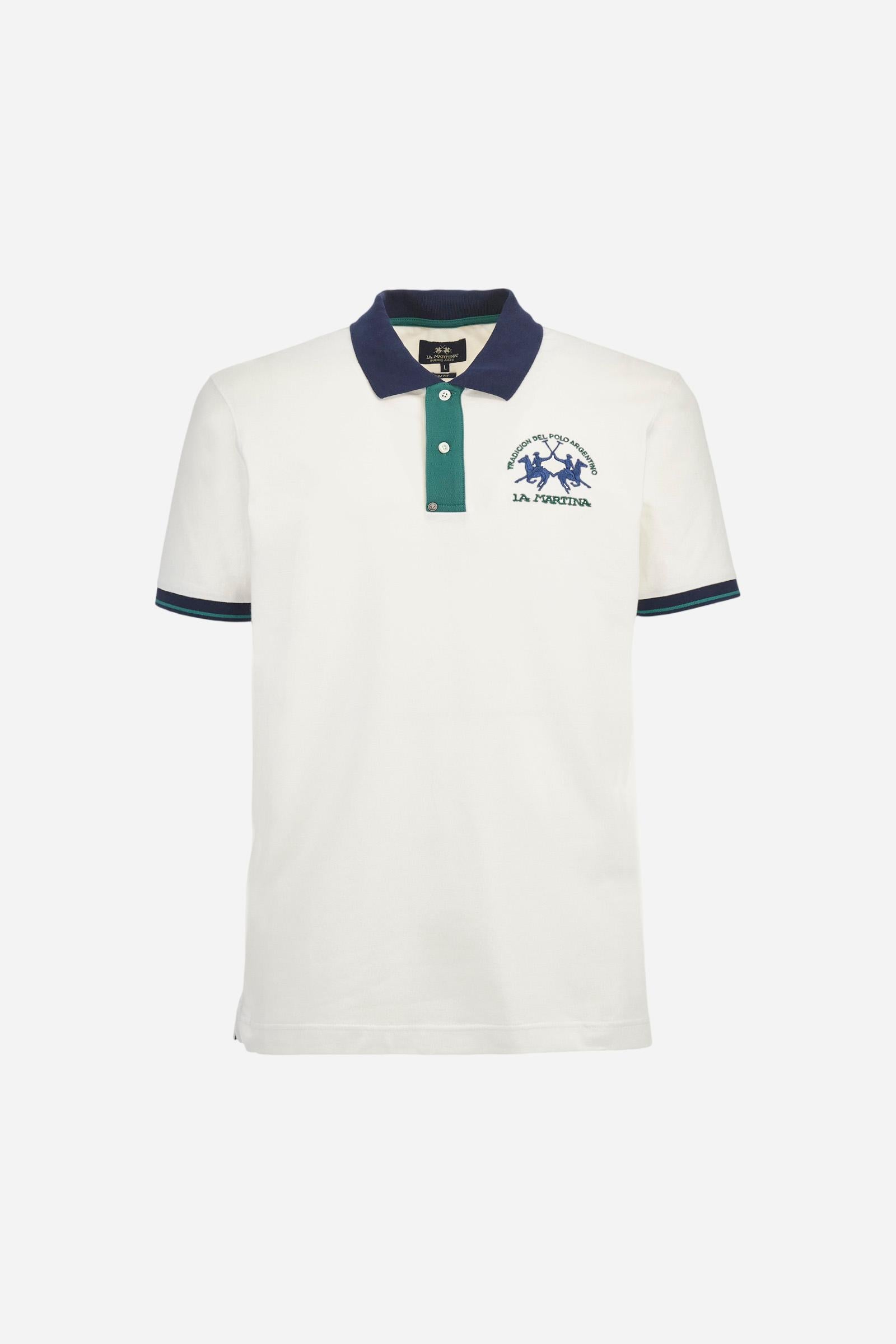 Poloshirt aus Stretch-Piqué-Baumwolle mit schmaler Passform – Trixie