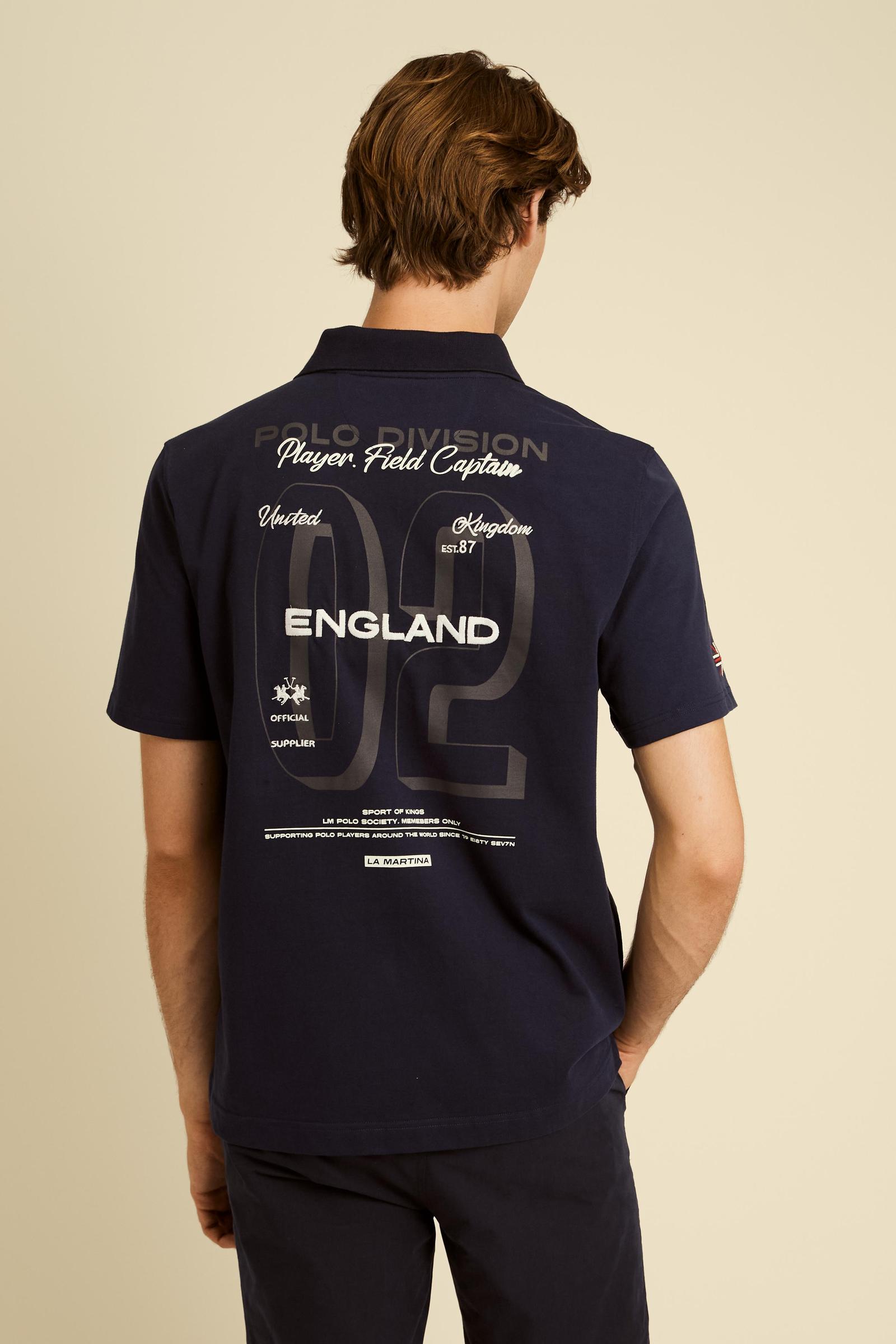 Herren Poloshirt aus Baumwolljersey England Edition - Cosmo