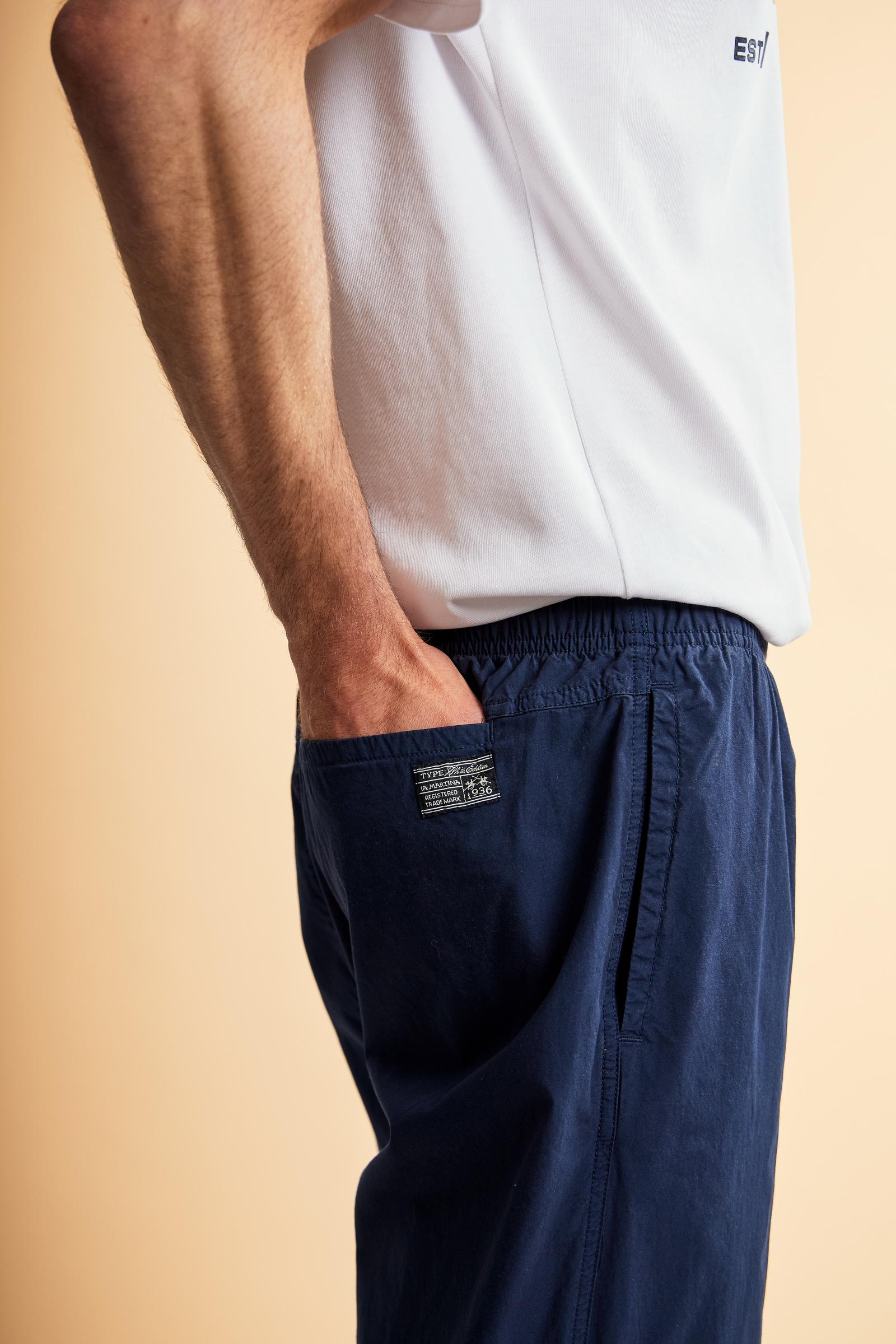 Men’s long trousers in cotton poplin lightweight and breathable – Camden
