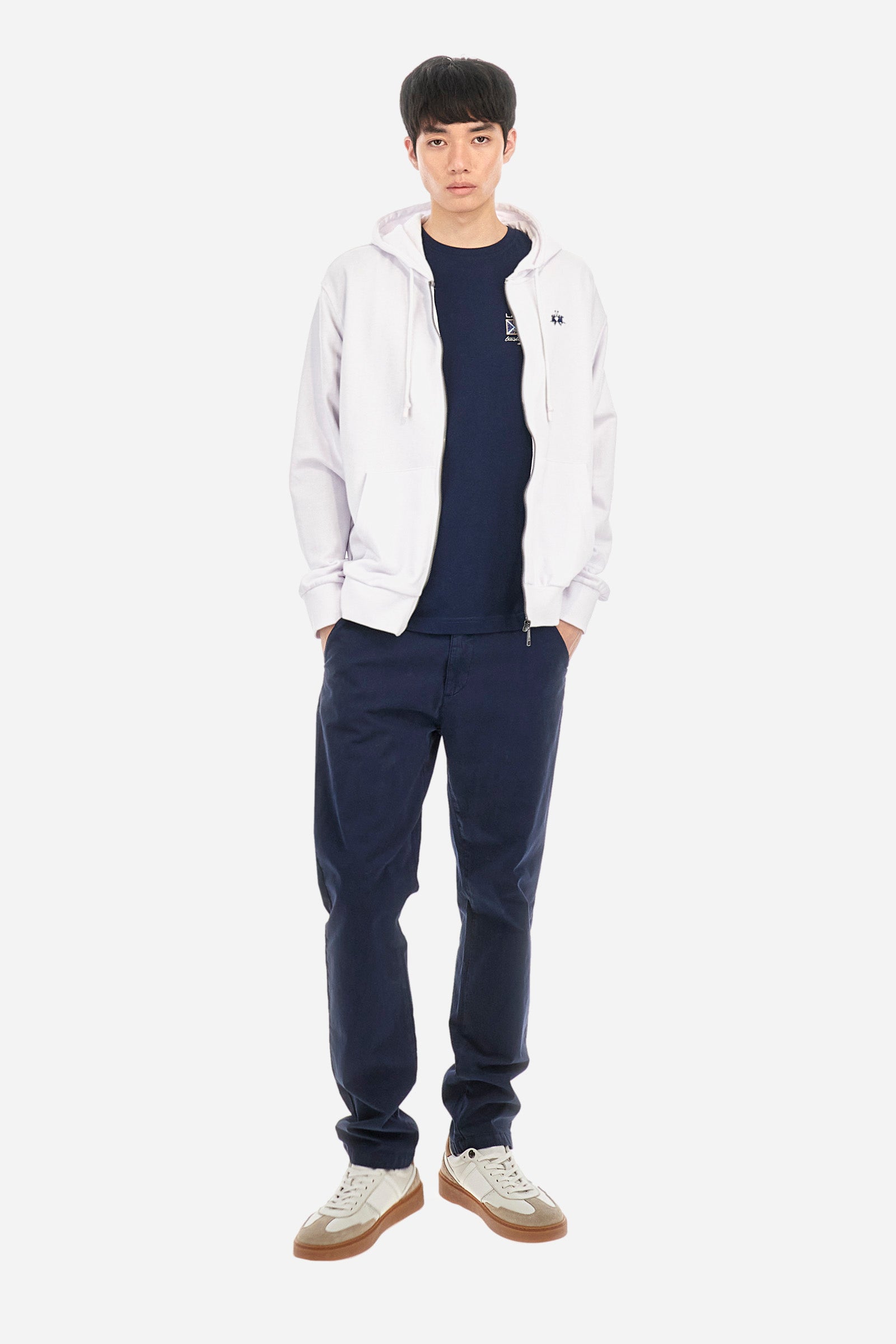 Cotton T-shirt with multicolor logo - Anastasios