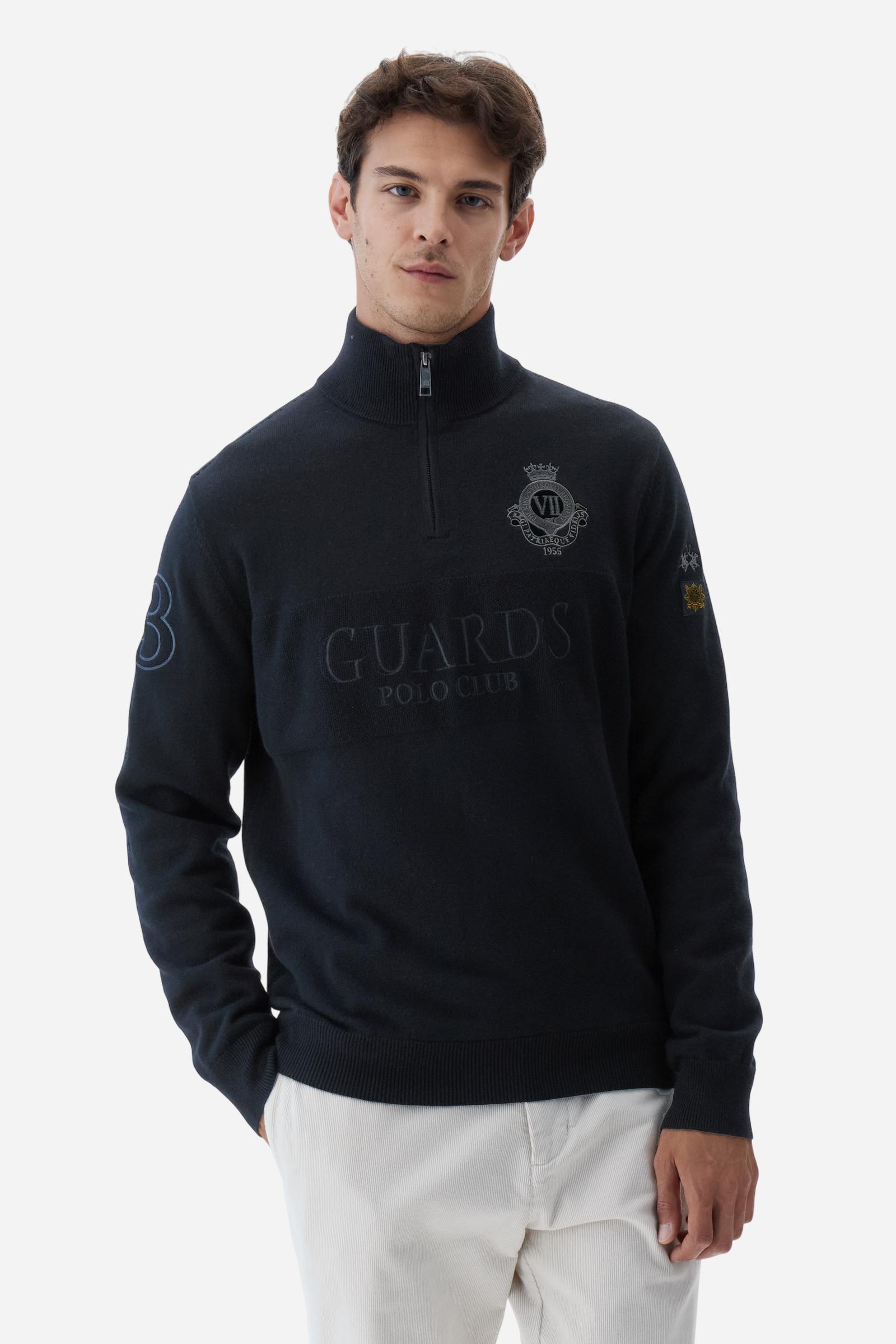 Jersey de hombre de cuello alto con cremallera en lana - Boulus