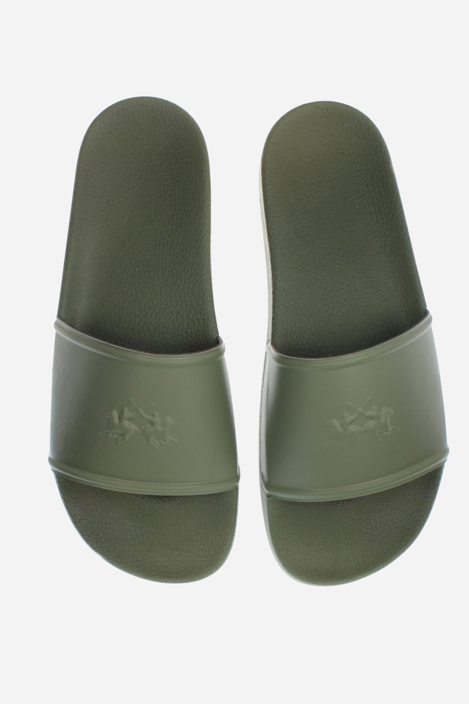 Men’s slide sandals with embossed block logo - Breeze