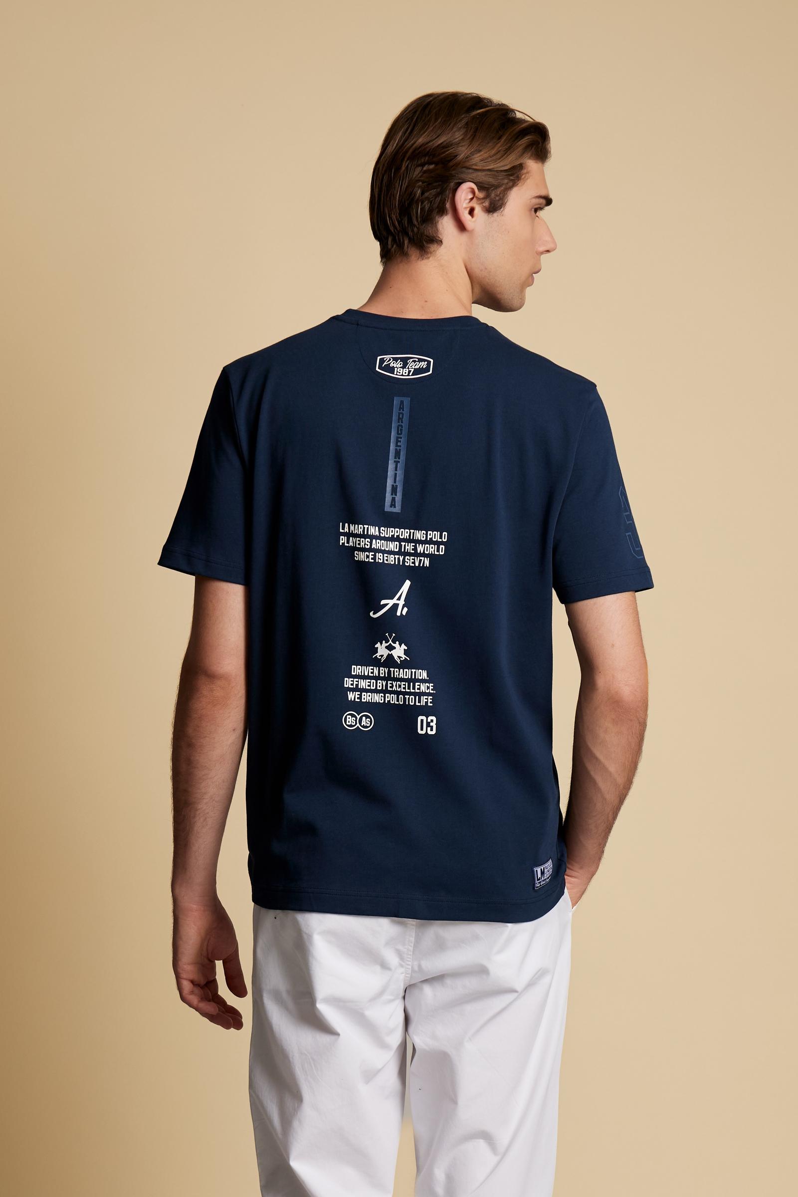 Men’s crew neck cotton jersey T-shirt Elite Polo – Ciceron