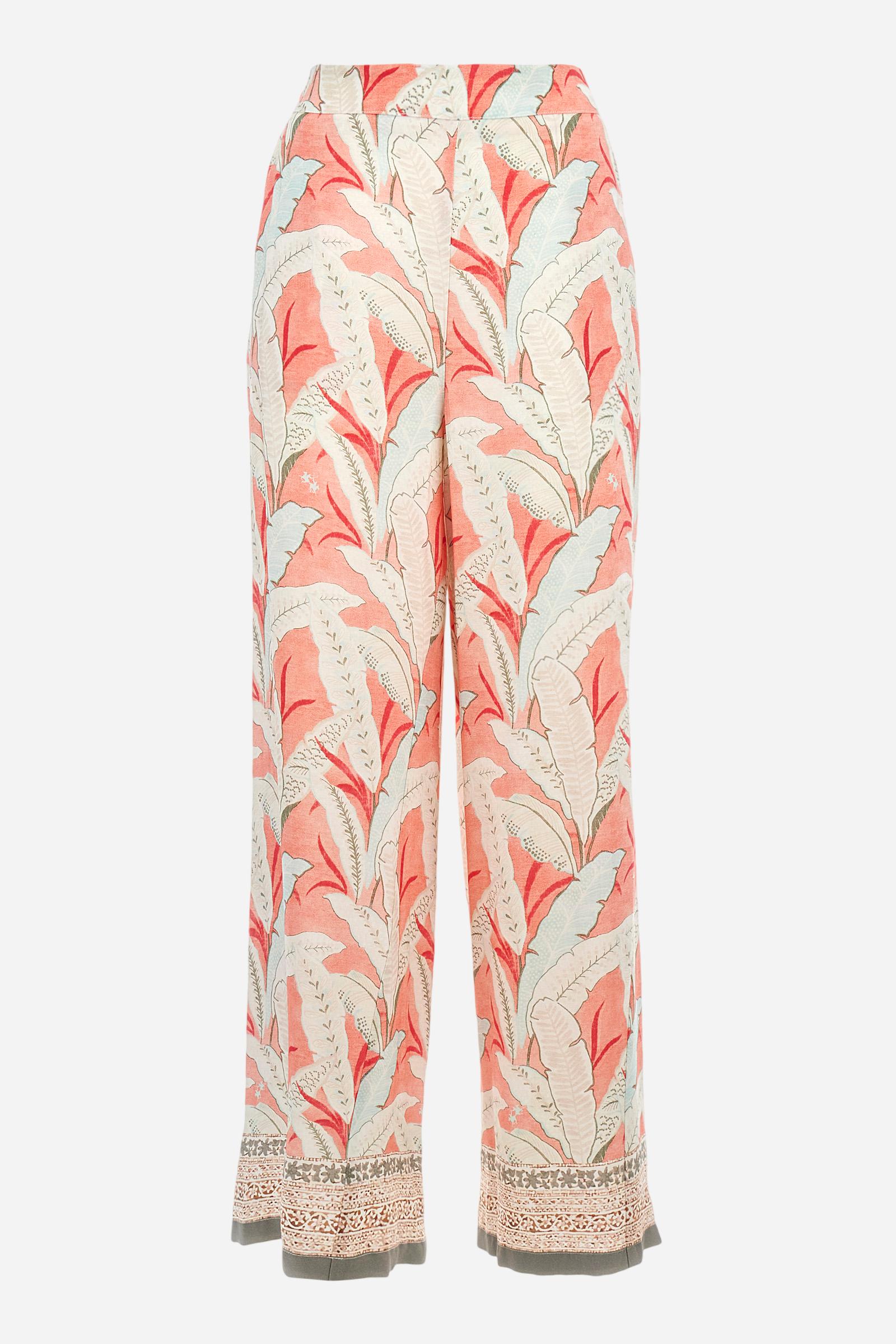 Regular fit trousers in viscose - Adelia