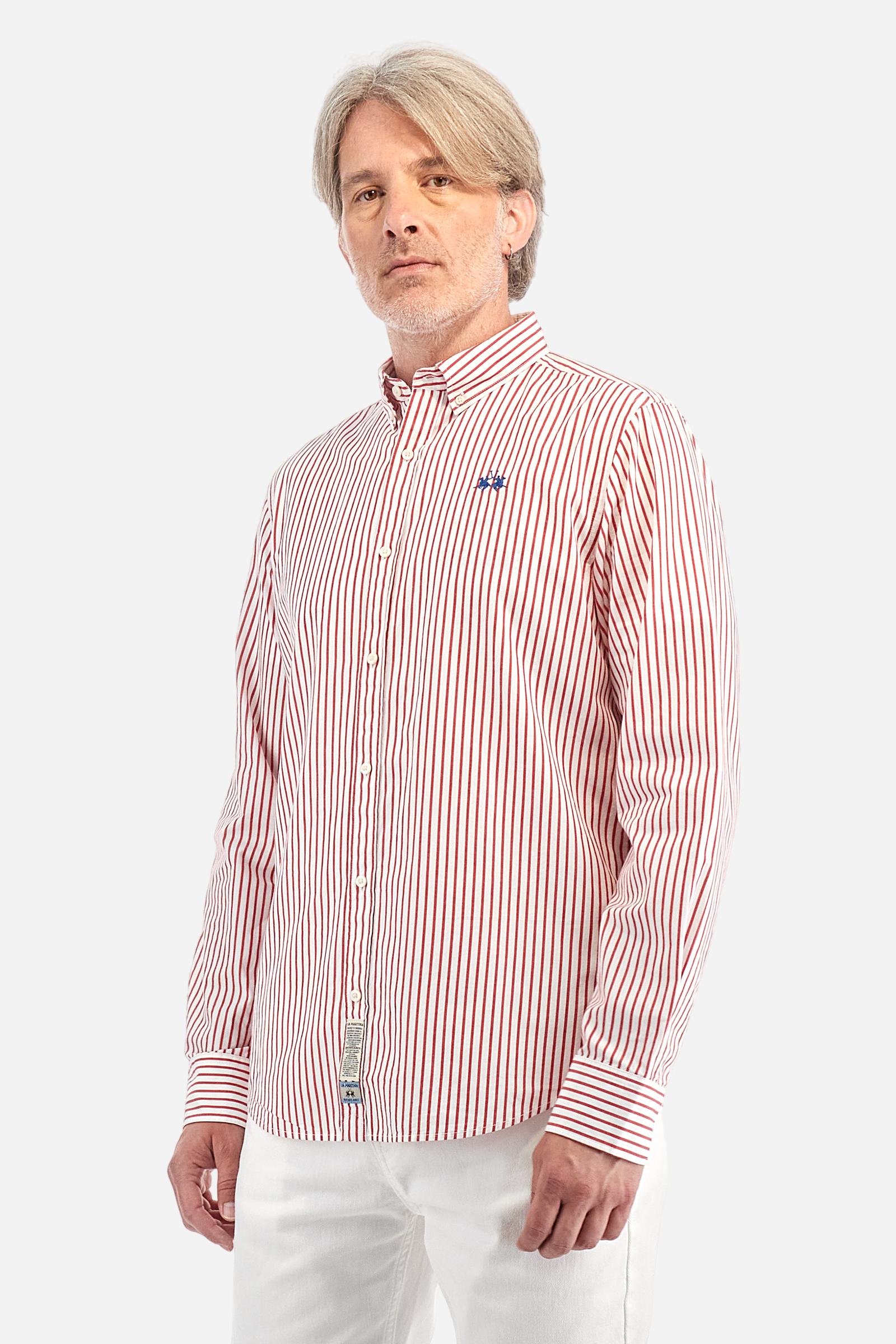 Chemise coupe classique en popeline de coton Rodolfo La Martina