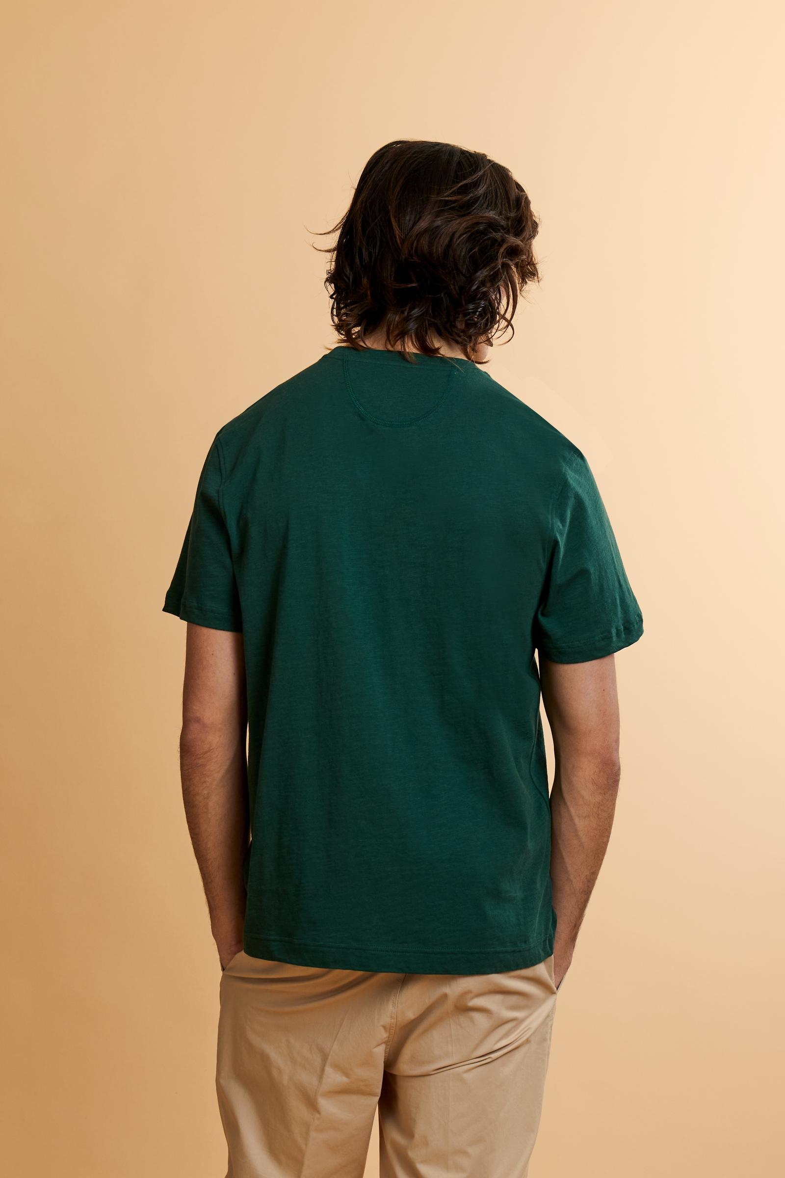 Men’s slub jersey T-shirt with logo chest pocket - Tuan