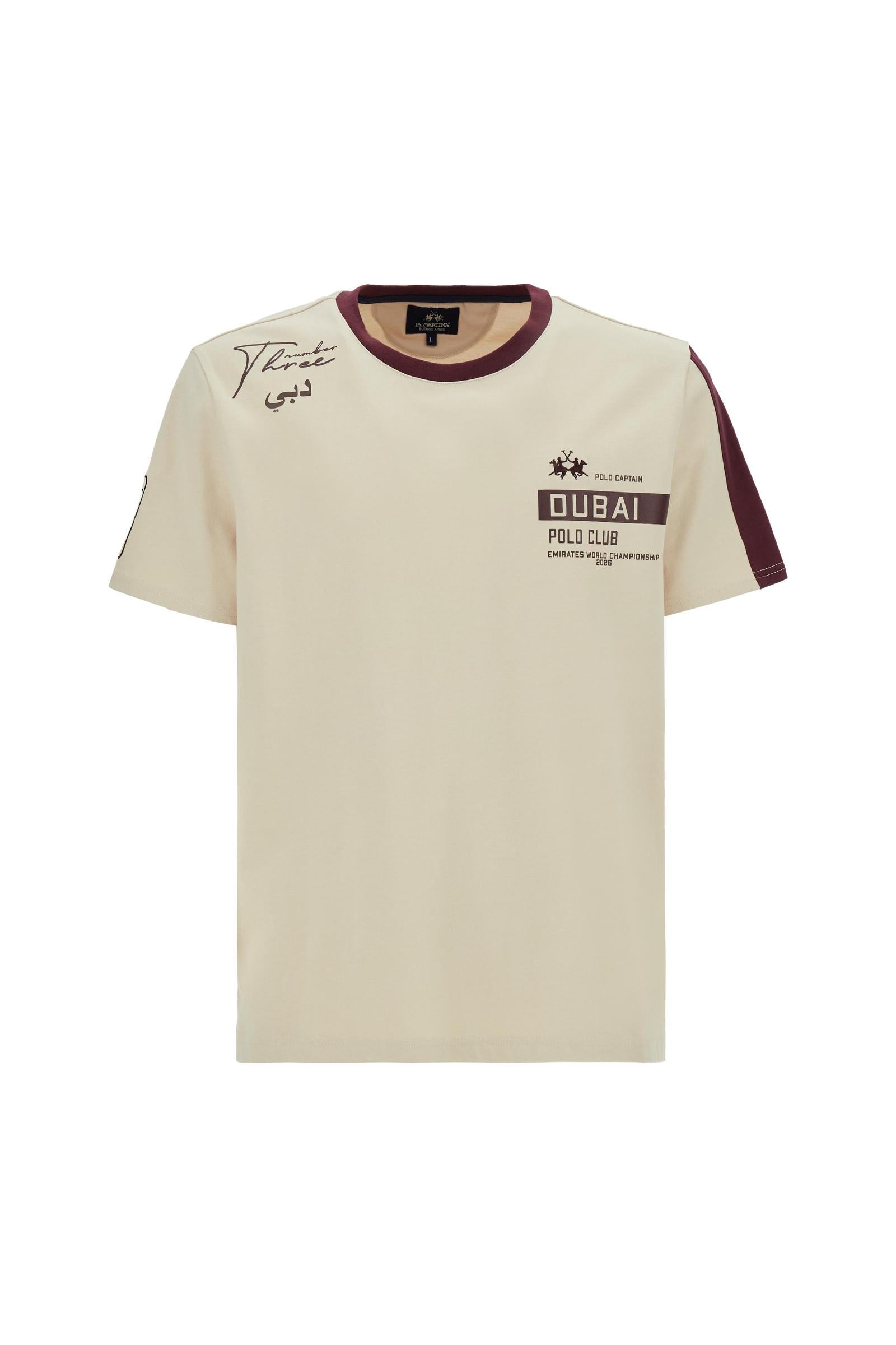 T-shirt uomo a manica corta in jersey di cotone Dubai Polo Club - Carin