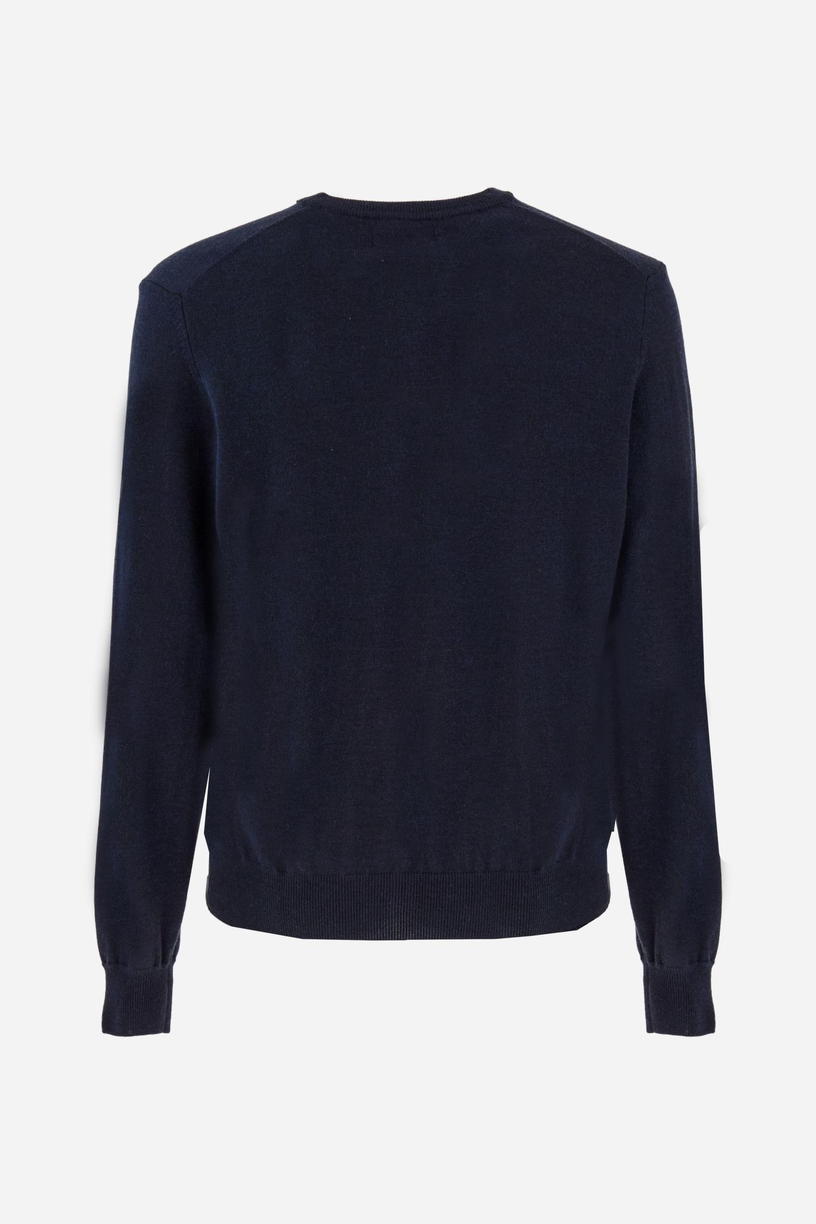 Men’s merino wool V-neck sweater - Barrie