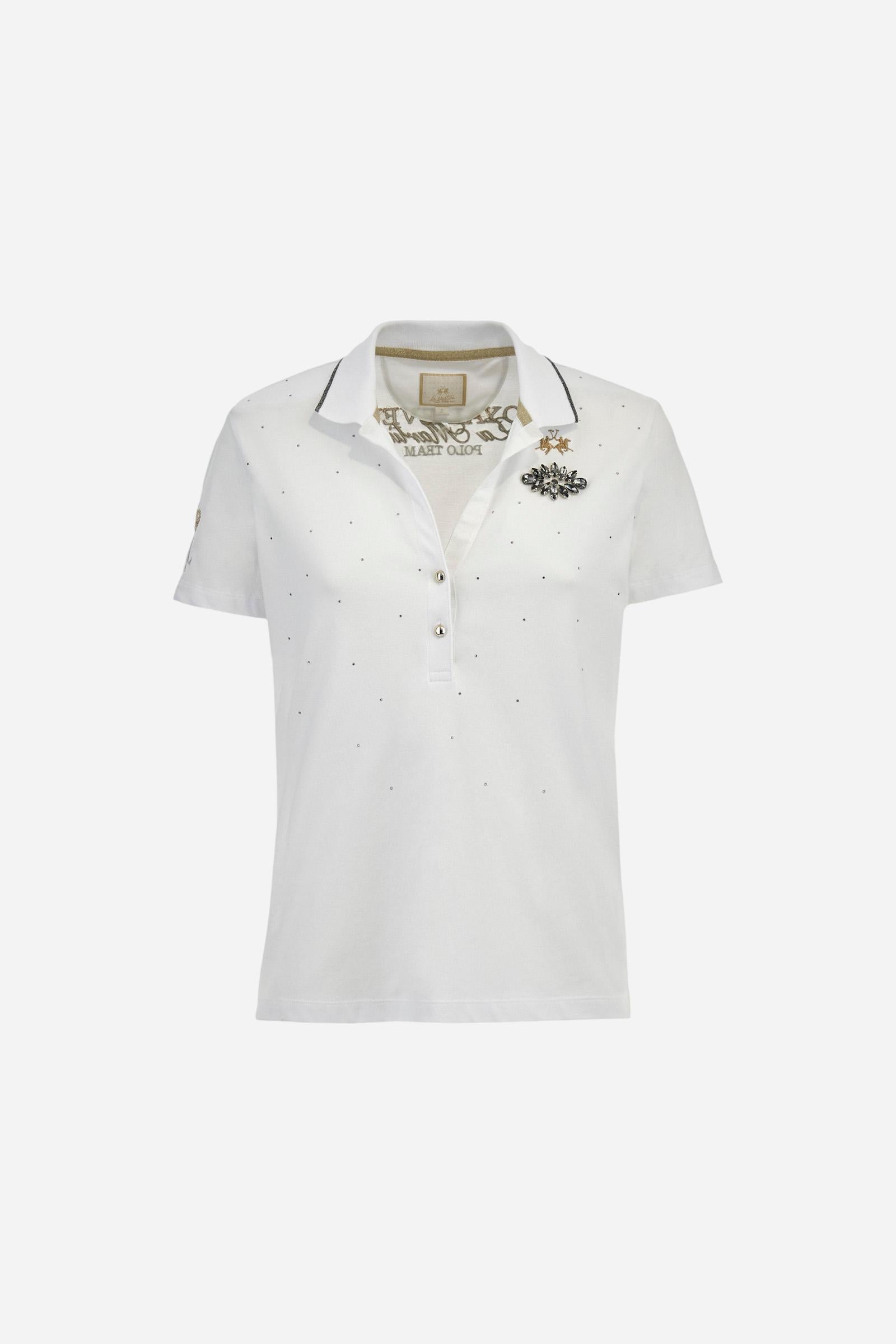 Polo shirt in stretch piqué cotton in regular fit - Arcadia
