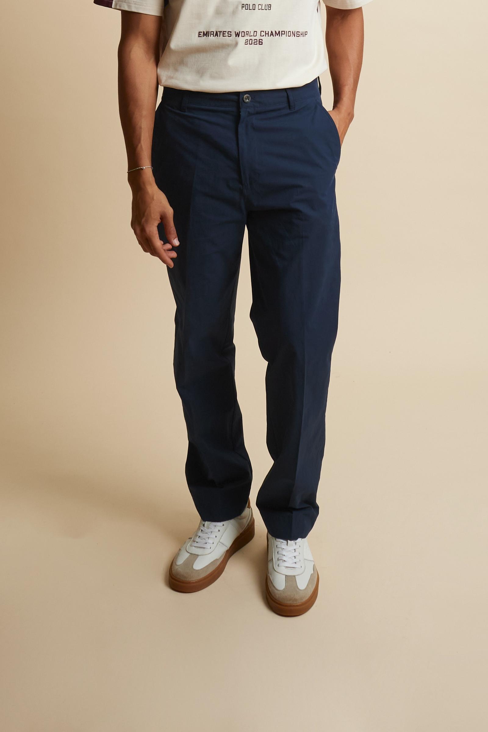 Men’s cotton poplin chino trousers - Cassian