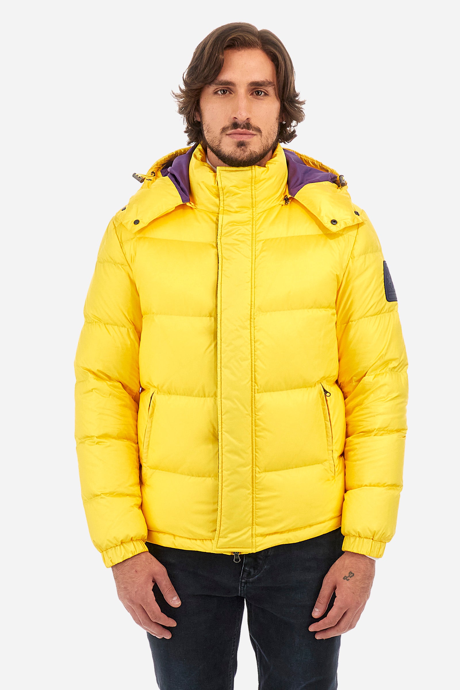 Herren -Outdoor -Daunenjacke regular fit Whit La Martina