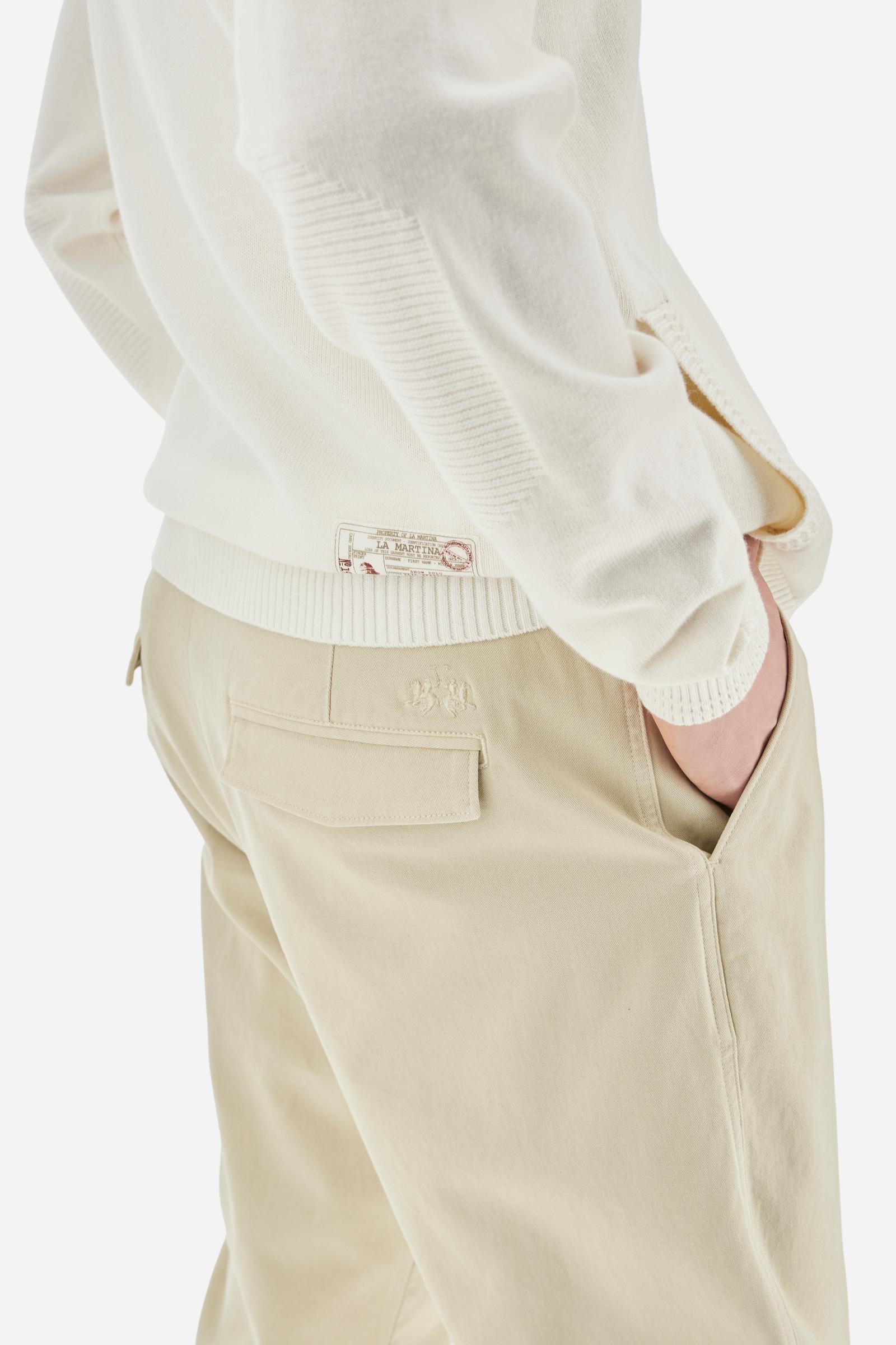 Pantalón chino hombre sarga teñido en prenda - Breighann