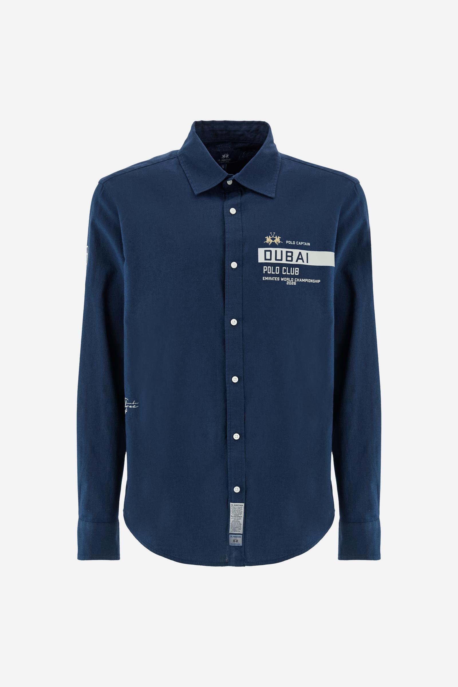 Men’s cotton and linen shirt Dubai Polo Club - Celso