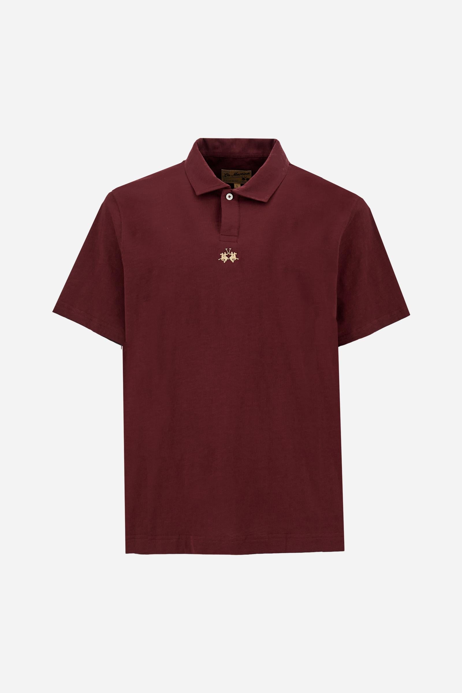 Polo homme en jersey flammé de coton - Yoojoon