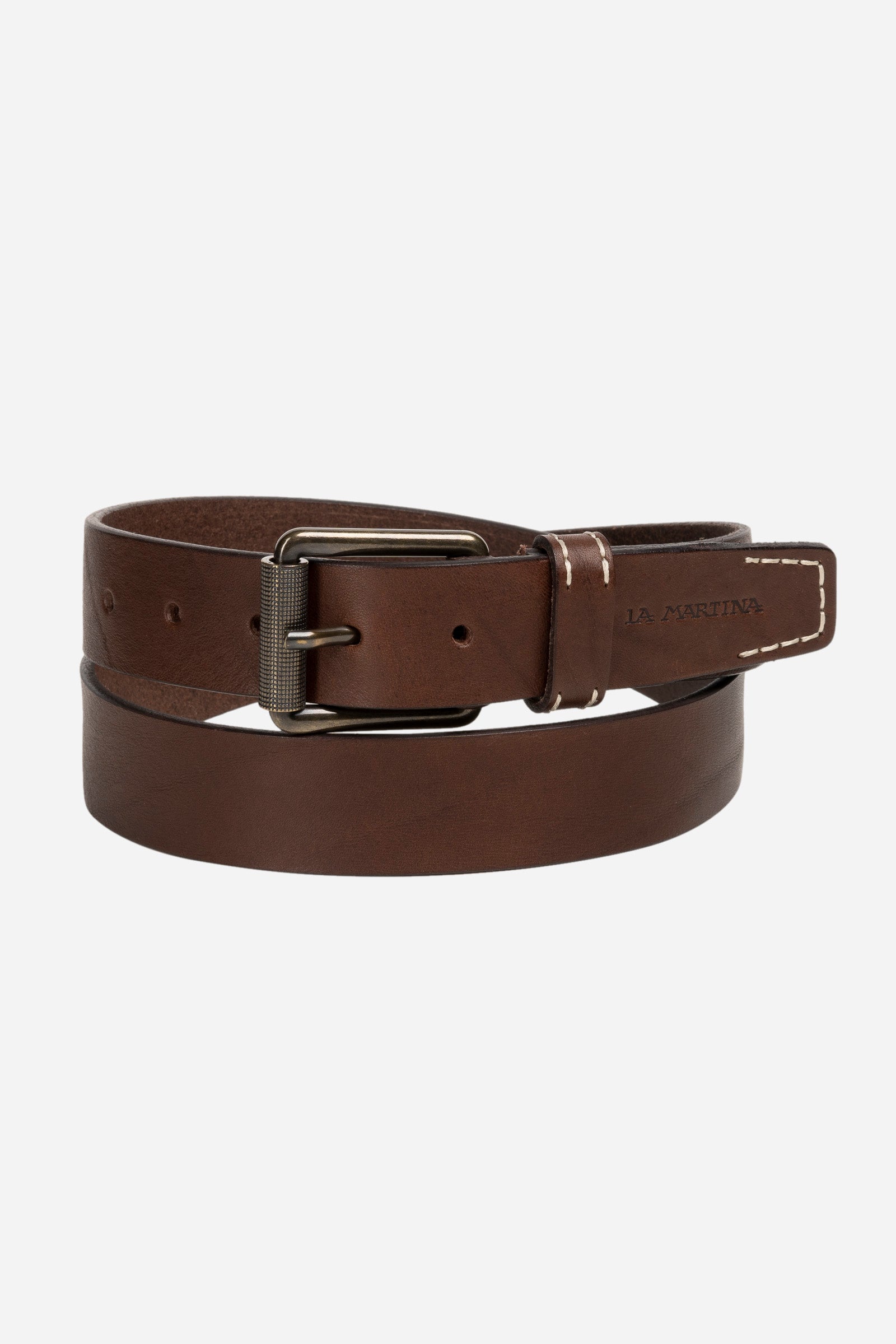Men's belt in shiny calfskin La Martina