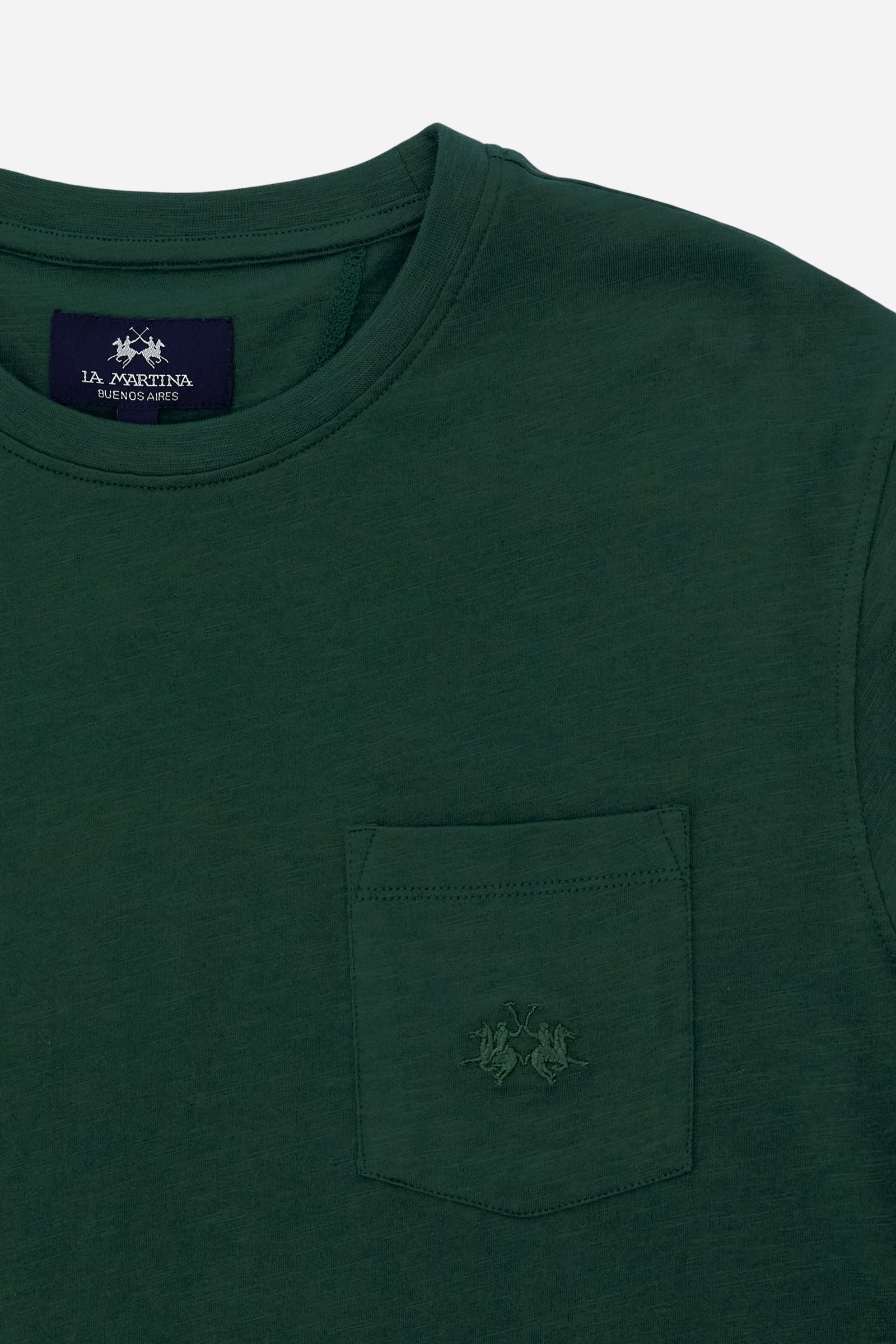 Men’s slub jersey T-shirt with logo chest pocket - Tuan