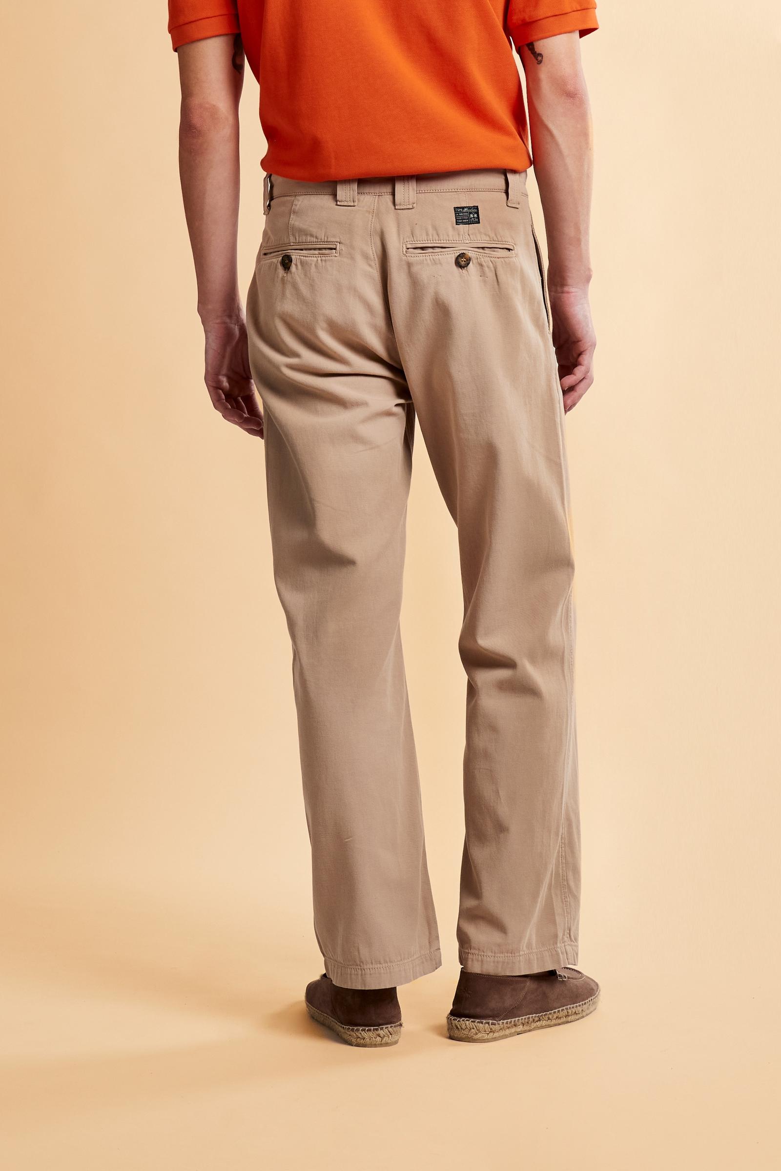 Pantaloni chino uomo in tela cotone e lino Black Label Edition - Chip