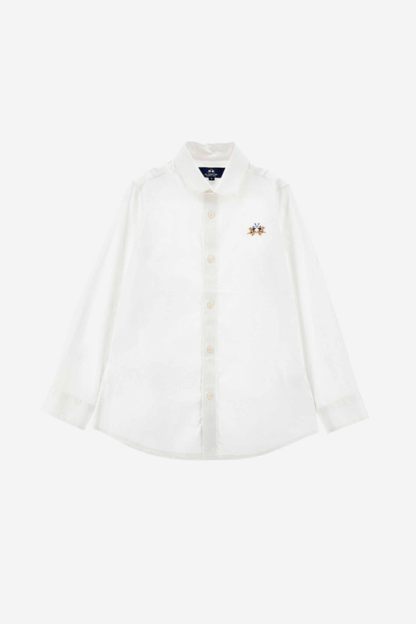 Boys' cotton poplin shirt