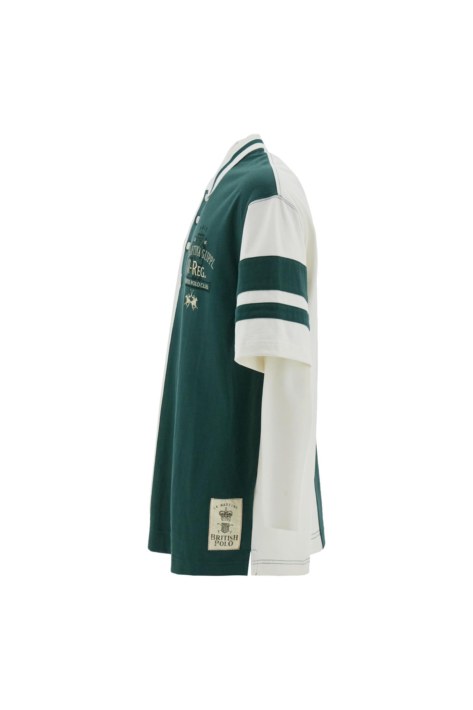 Men’s short-sleeved two-tone heavy cotton jersey polo shirt Guards - Cornelius