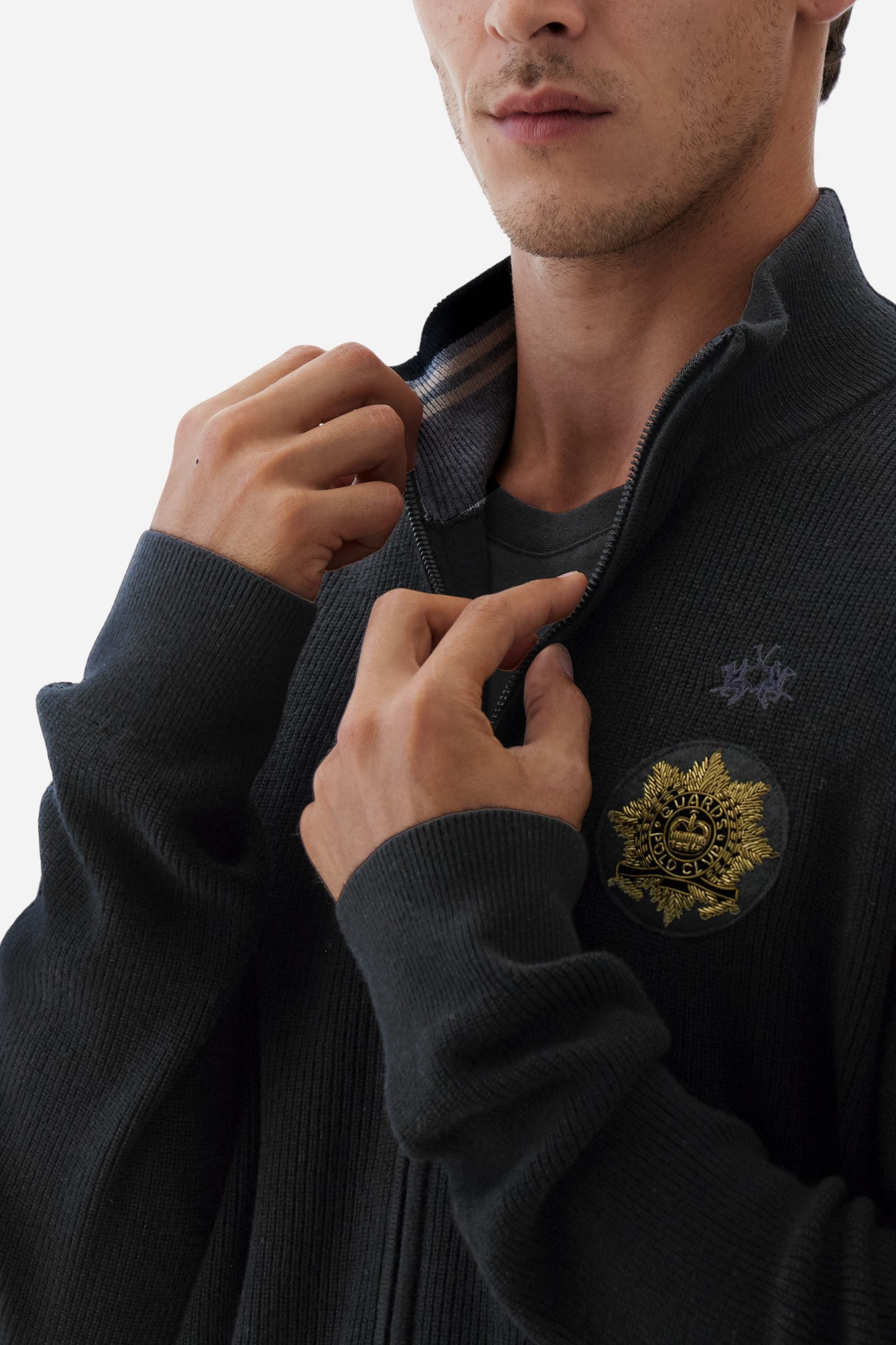 Suéter hombre de canalé Guards - Blanco