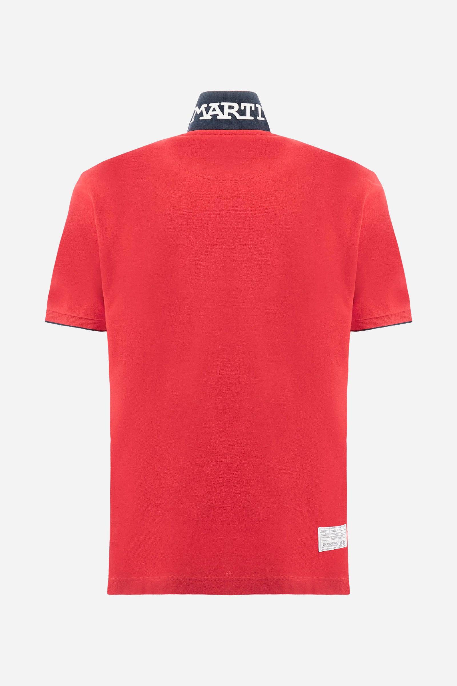 Men's short-sleeved, regular-fit polo shirt. A classic model with a contrasting La Martina logo-embellished chest and profiled sleeve trims. Perfect when worn with a pair of jeans from the collection. - Formula One