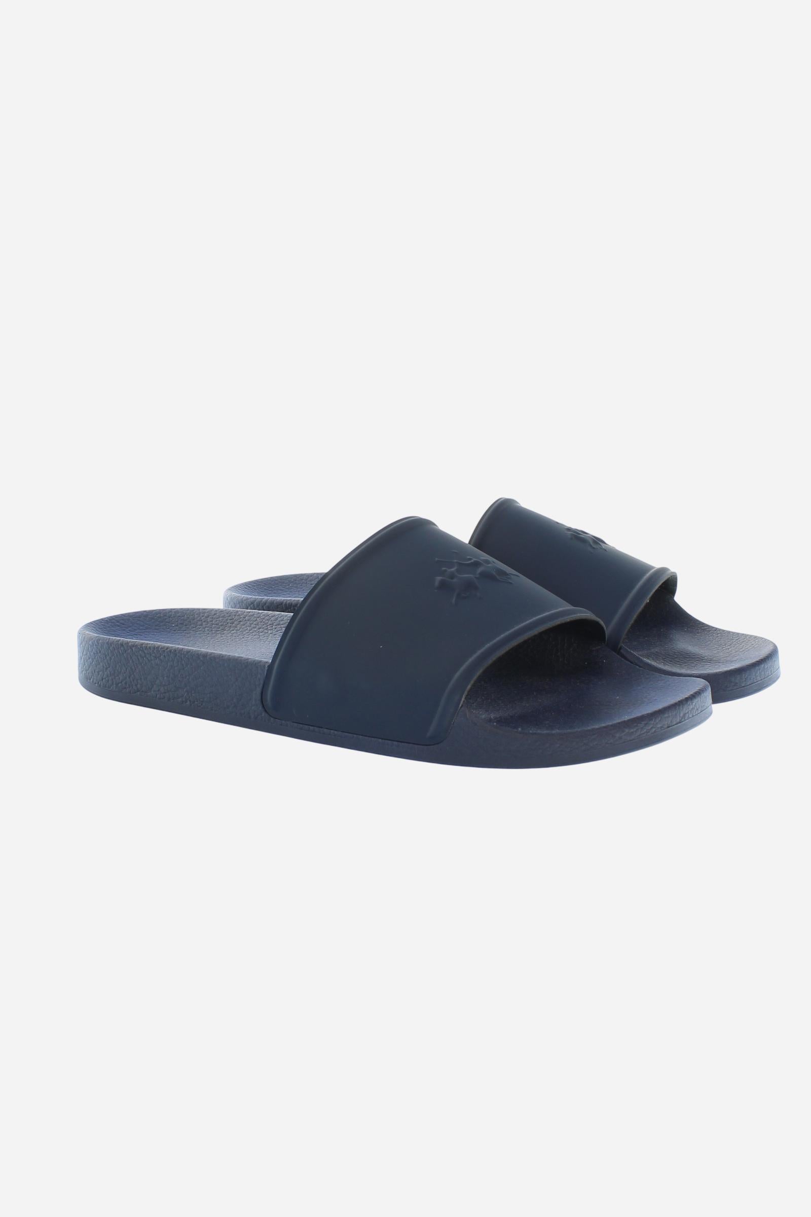 Chanclas slide hombre con logo block en relieve - Breeze