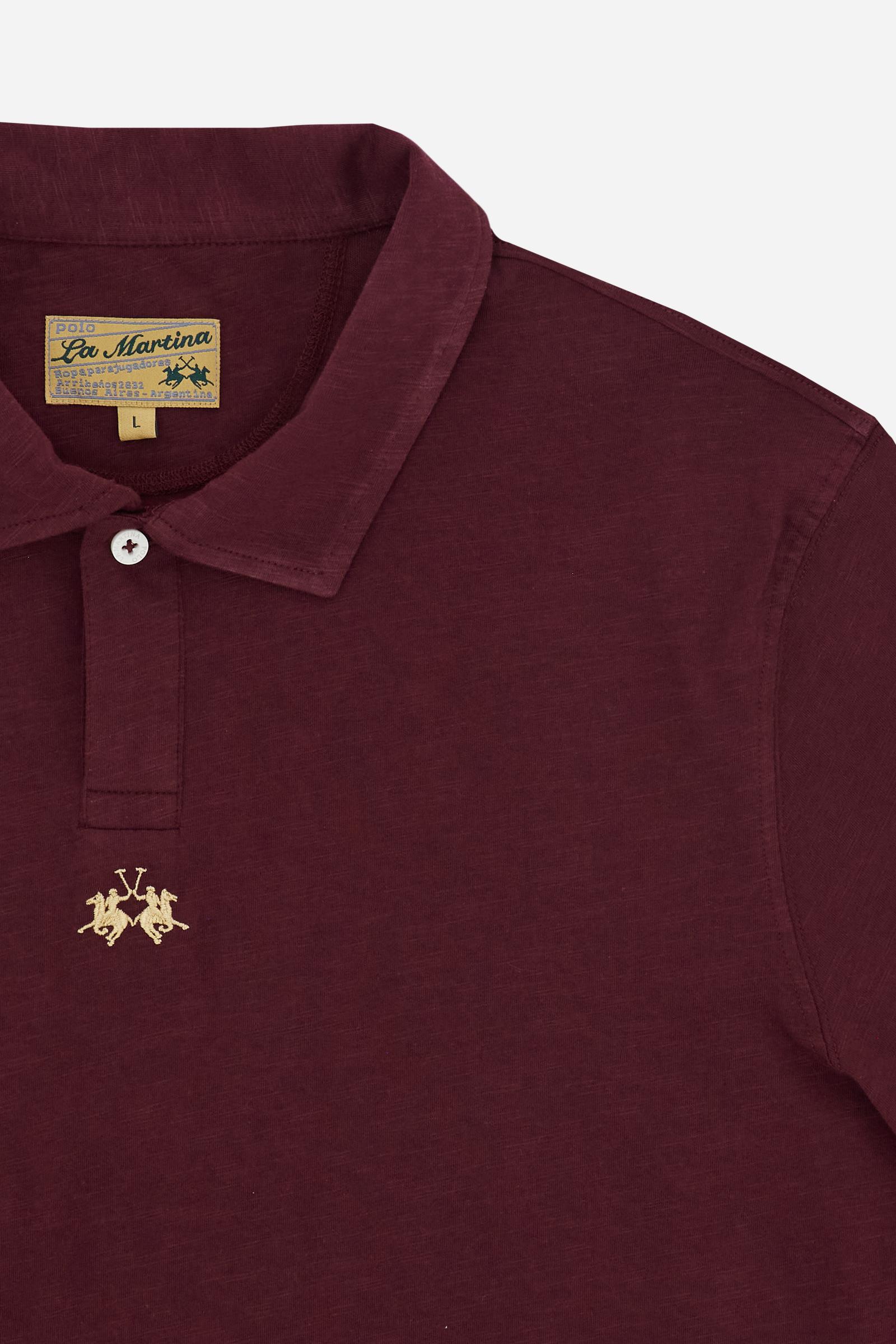 Polo homme en jersey flammé de coton - Yoojoon