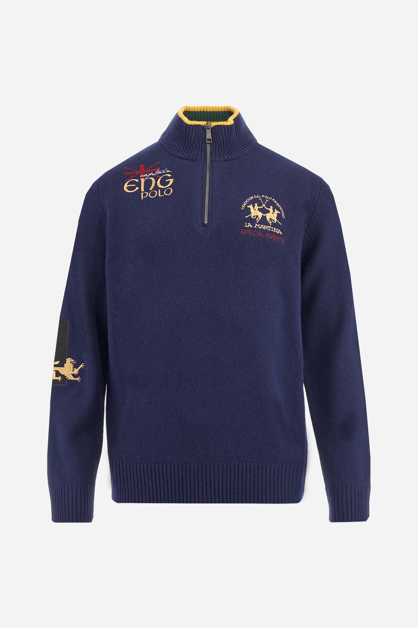 Men’s half zip lambswool sweater Special Event - Burton